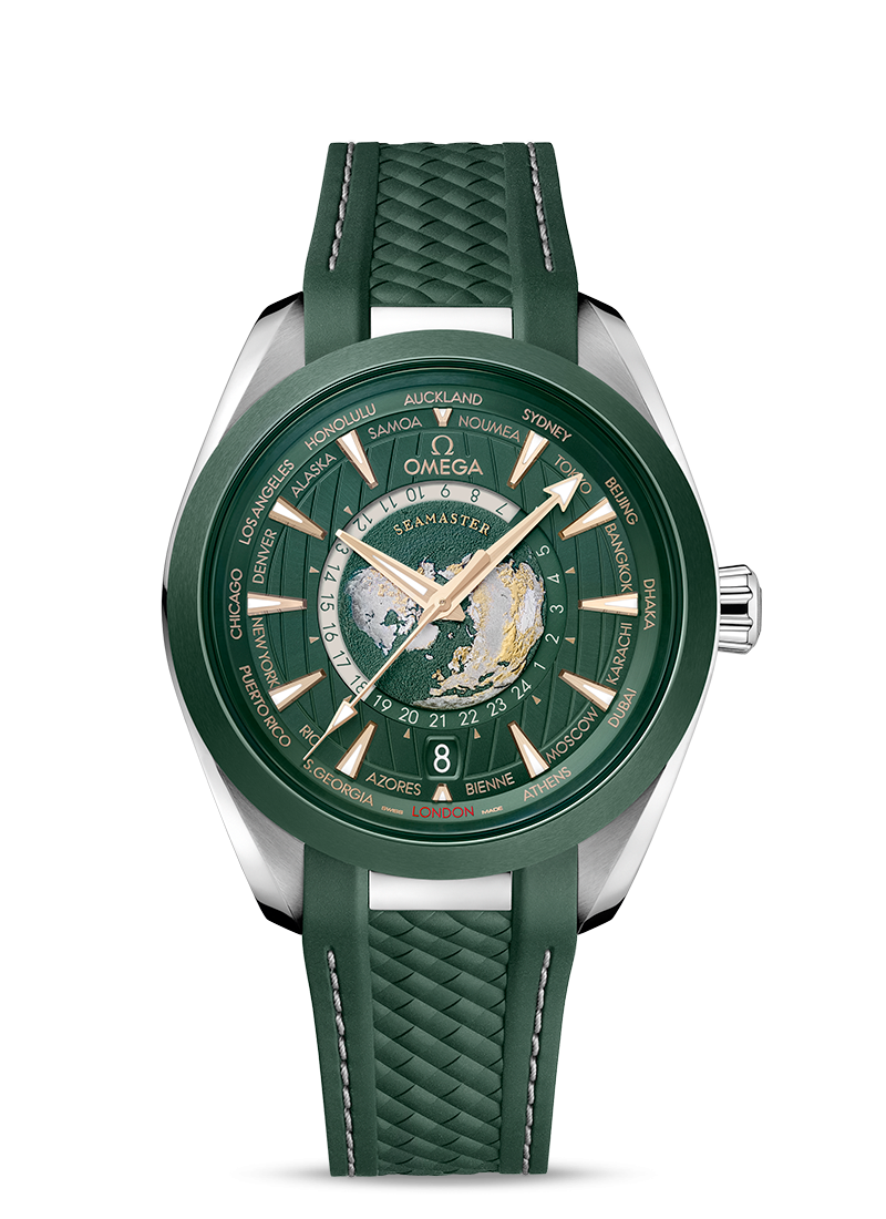 [2026 Mirror Grade]OMEGA SEAMASTER AQUA TERRA 150M CO‐AXIAL MASTER CHRONOMETER GMT WORLDTIMER 43 MM