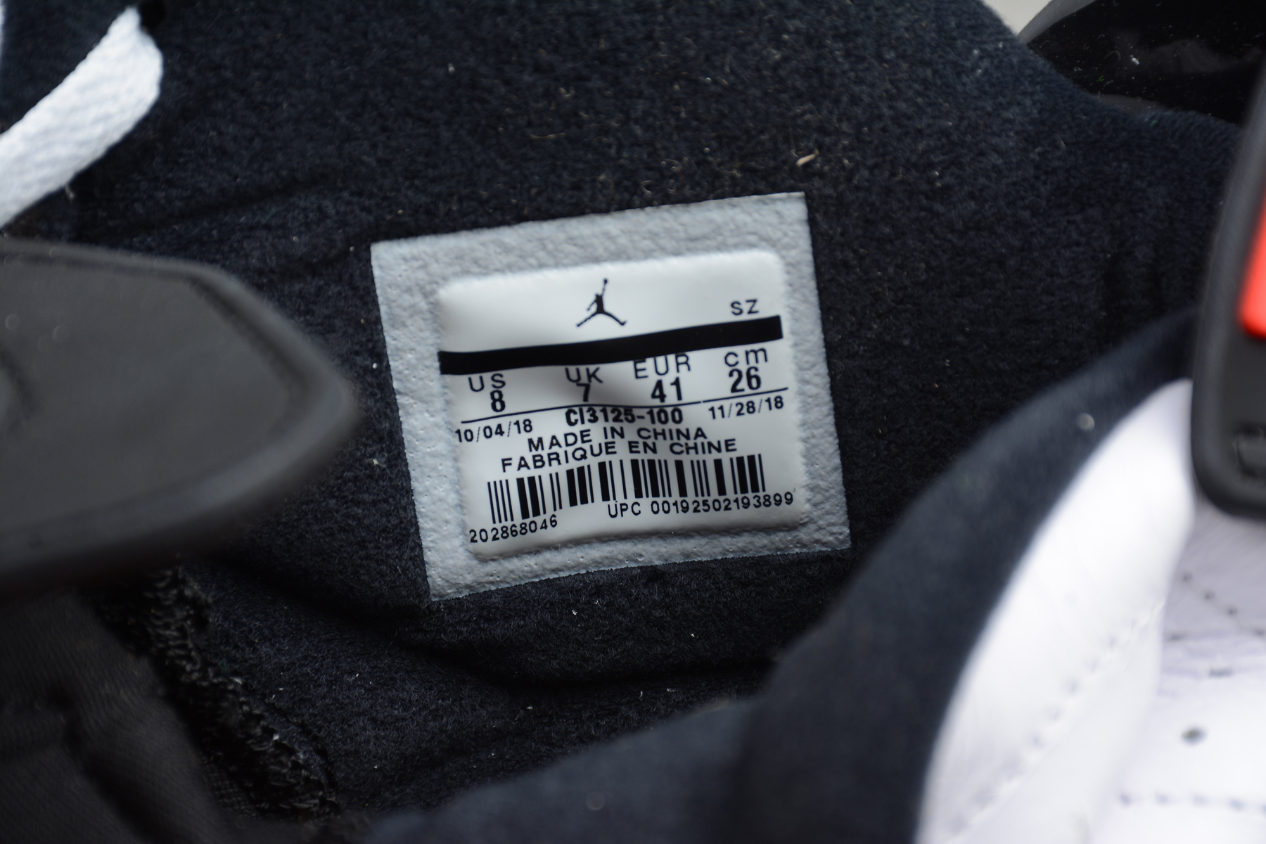 Air Jordan 6 Retro White Black Concord CI3125-100