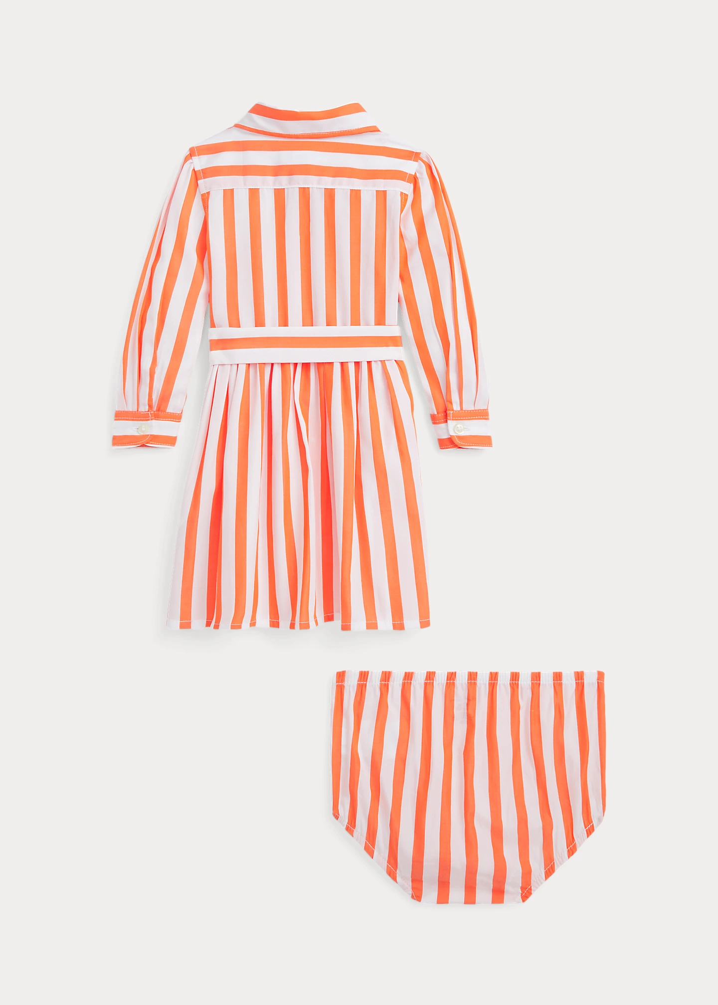 Poplin Belted Shirtdress & Bloomer