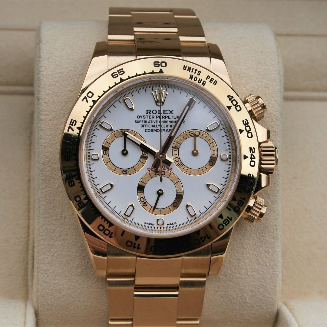 [2026 Mirror Grade]Rolex Daytona Yellow Gold / White / Oyster m126508-0001