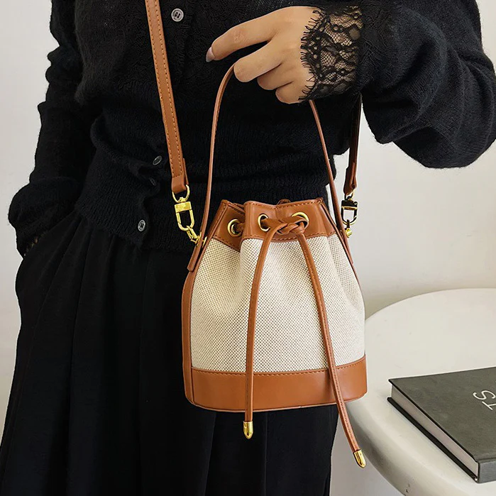 Chloe Canvas Bucket Bag
