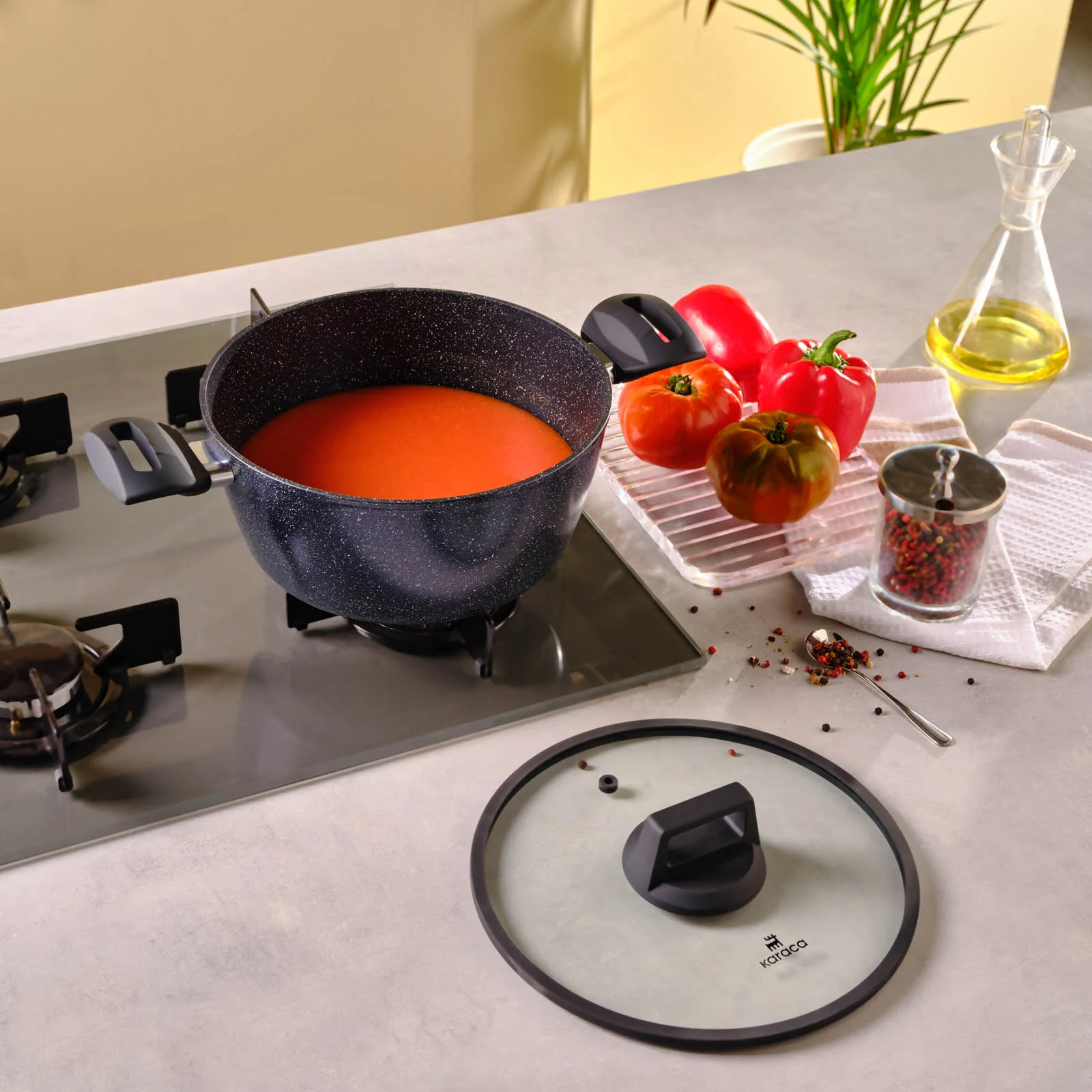 Karaca Aqua Granite Batterie de cuisine 20 cm