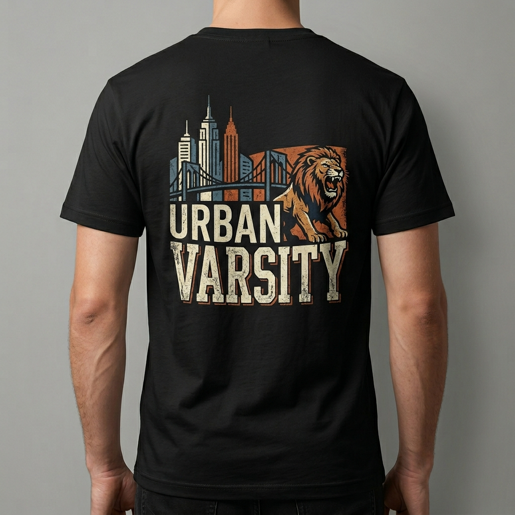 City Varsity Tee, Vintage Athletic Graphic T-Shirt, Unisex Streetwear Shirt CityTee3