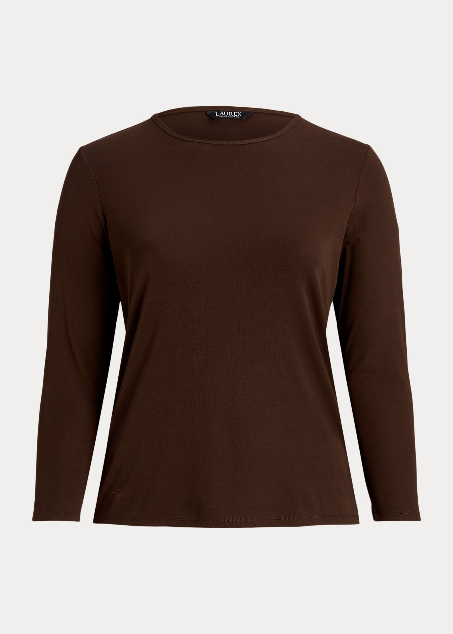 Cotton-Blend Long-Sleeve Top