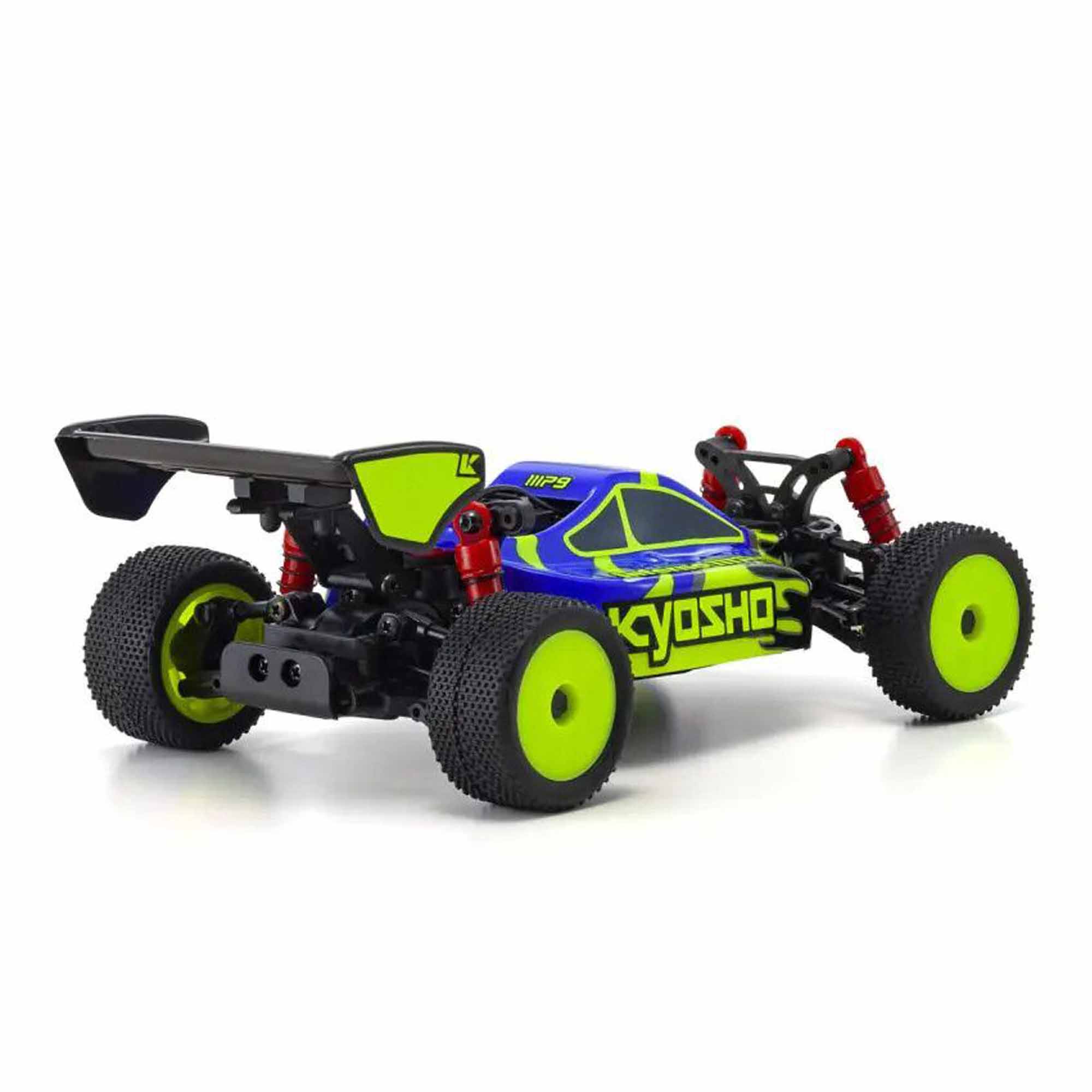 1/28 Inferno MP9 Mini-Z 4x4 Off-Road Buggy RTR, Blue/Yellow