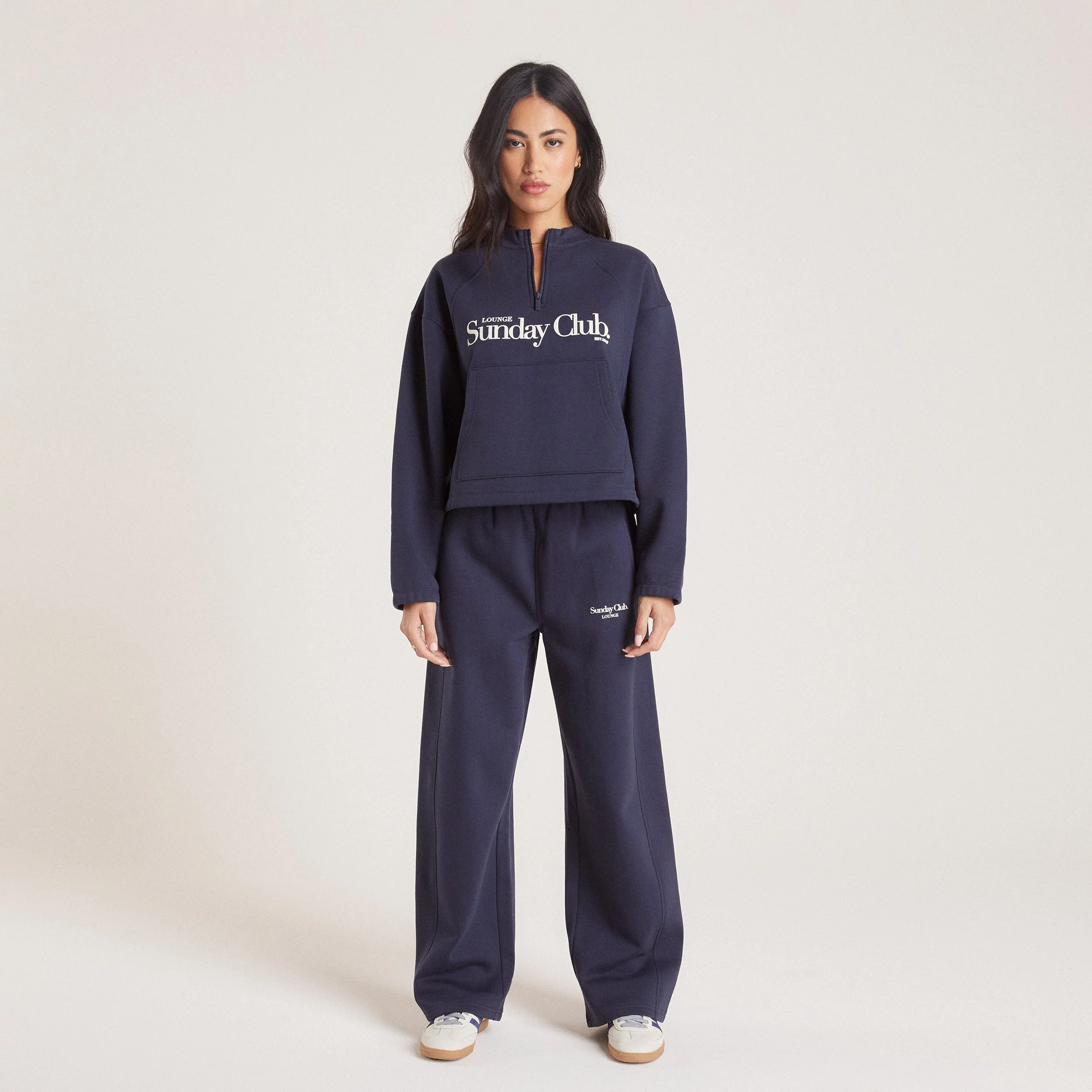 Straight Leg Sweatpants - Ink Blue