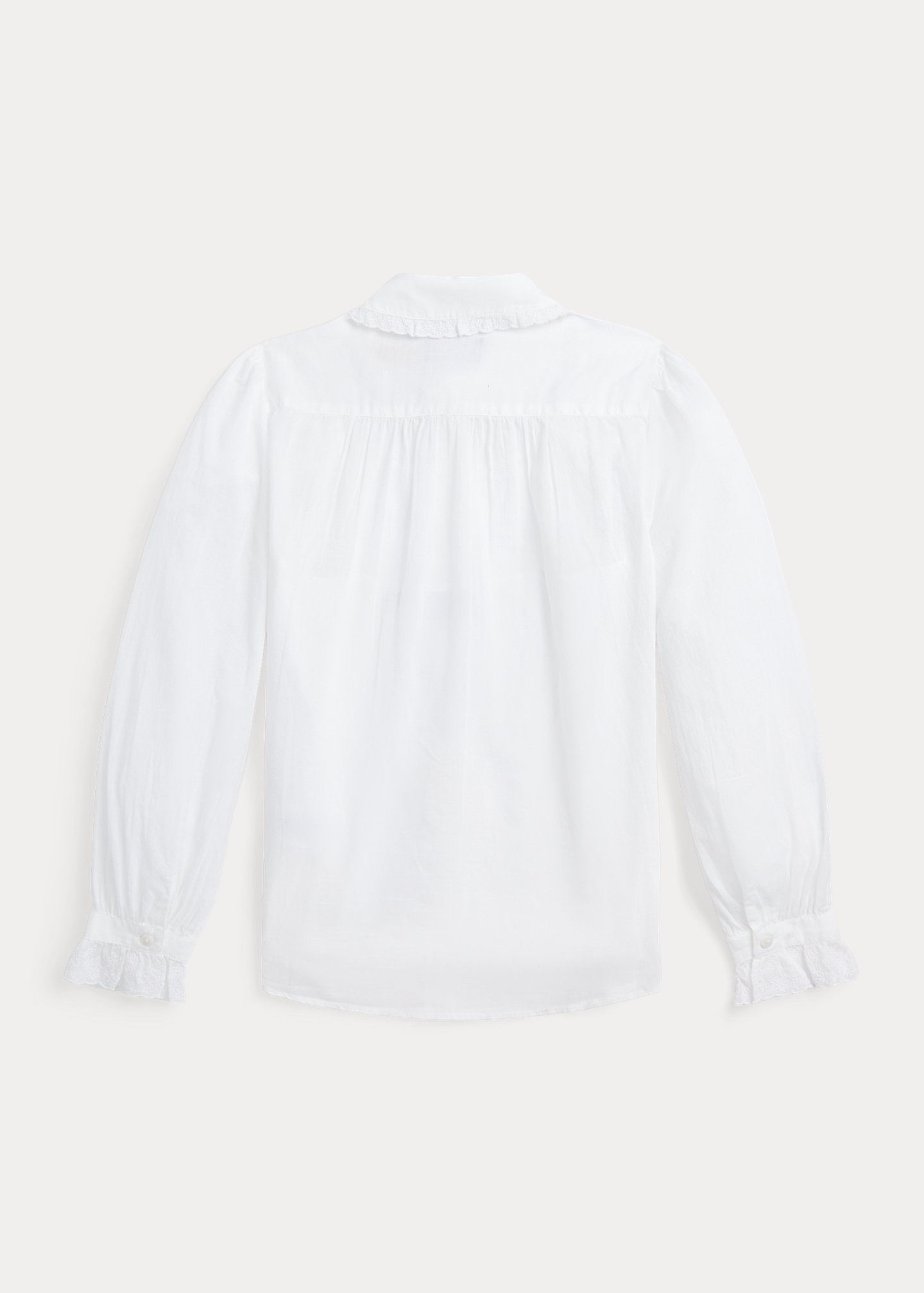 Ruffled Cotton Voile Top