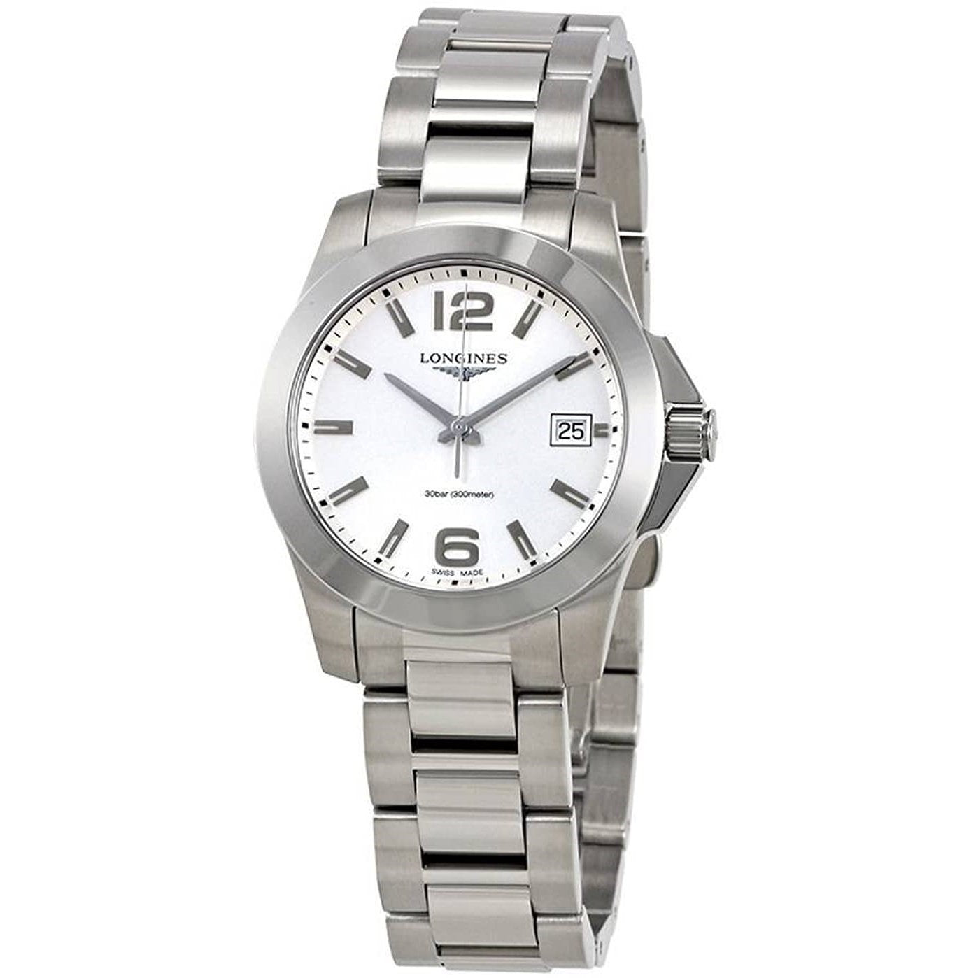[2026 Mirror Grade]Longines Women's L33774766 Conquest Stainless Steel Watch