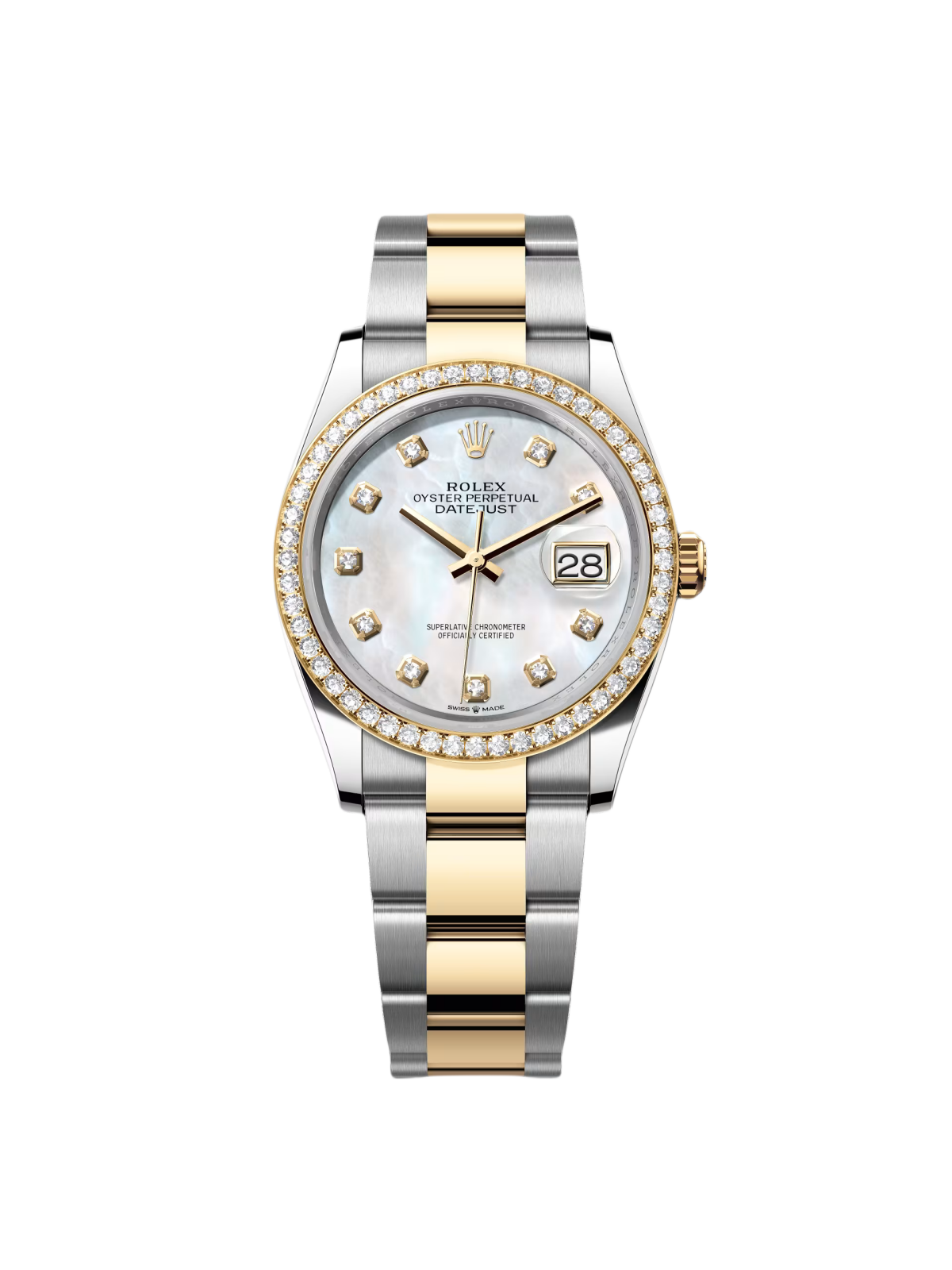 [2026 Mirror Grade]RLX  Datejust 36mm 126283 White Mother-of-Pearl Dial Jubilee Bracelet Watch