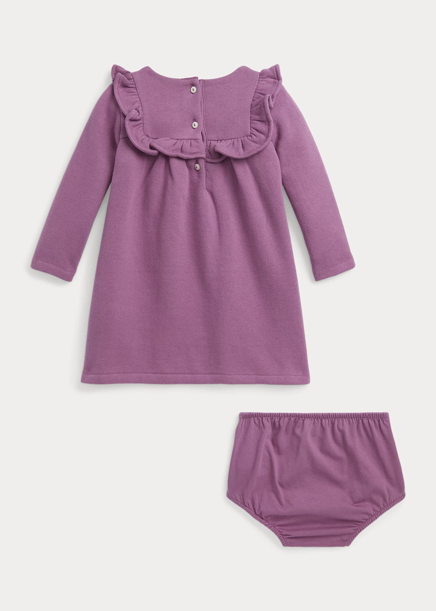 Ruffled Fleece Dress & Bloomer