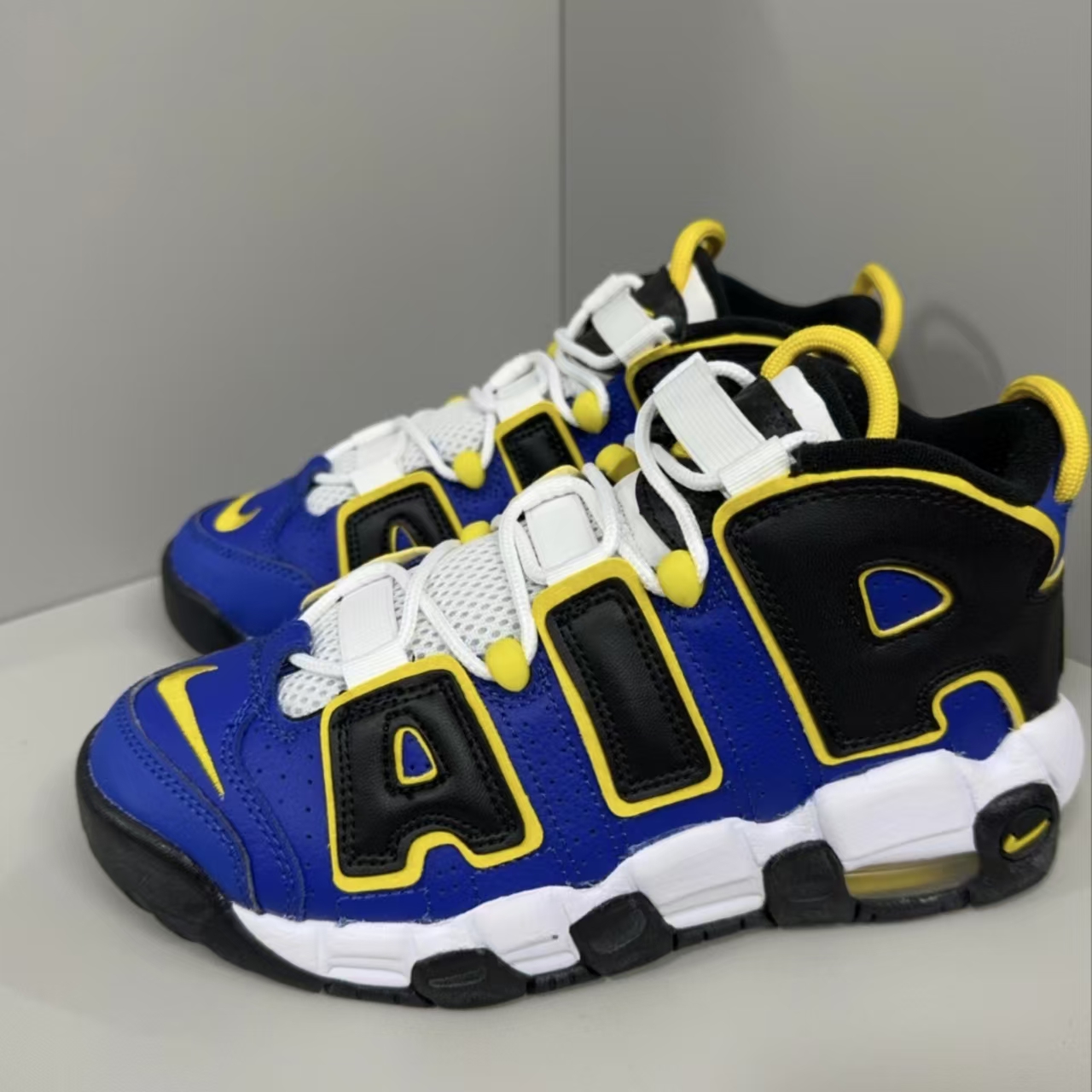 Nike Air More Uptempo GS Royal Blue Yellow