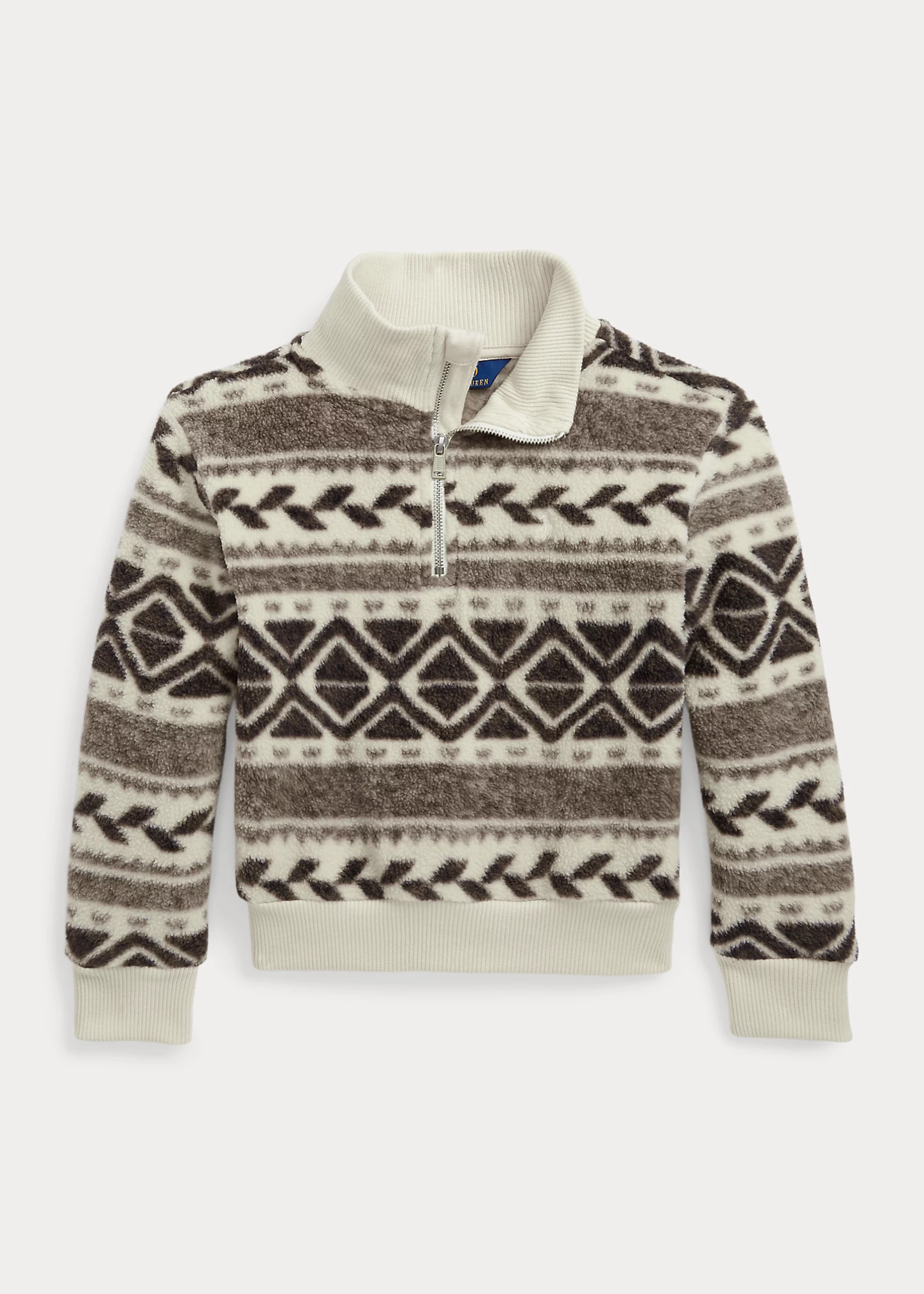 Fair Isle Fleece Quarter-Zip Pullover