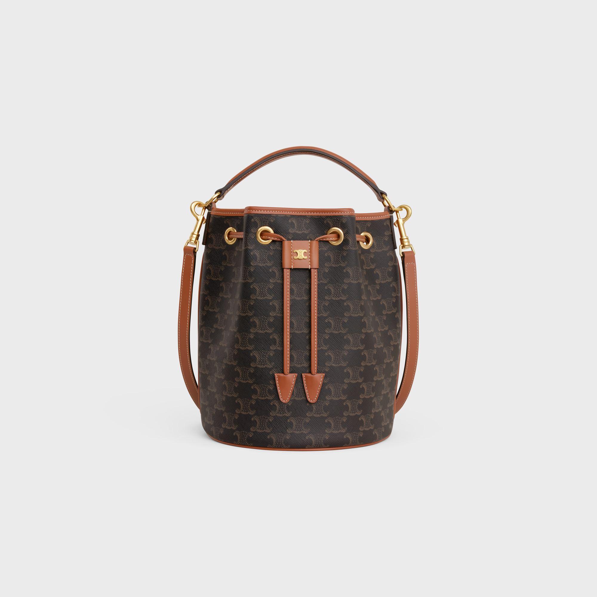 CLARA BAG in TRIOMPHE CANVAS & CALFSKIN