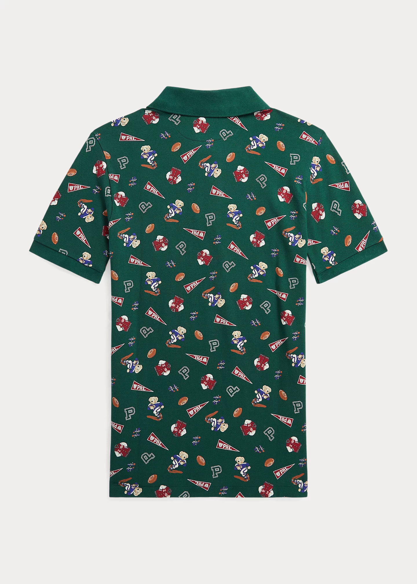 Football Polo Bear Cotton Polo Shirt