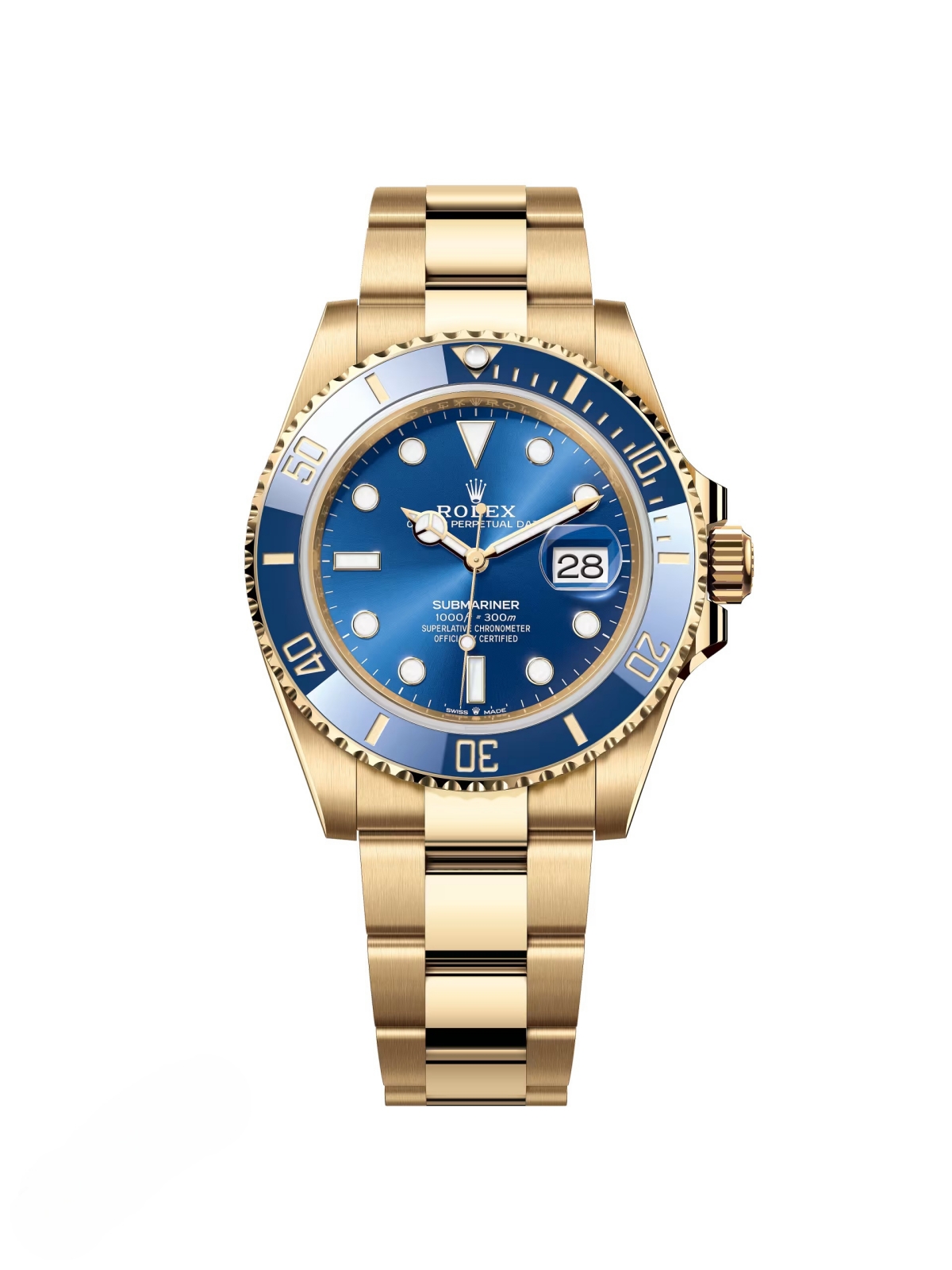 [2026 Mirror Grade]Rolex Submariner 41mm 126618lb-0002 Blue Dial Yellow Gold Oyster Watch