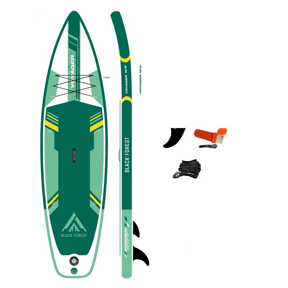 BLACK FOREST Deska SUP-2016 Black Forest, 320 x 81 x 15 cm z akcesoriami, biało-zielona