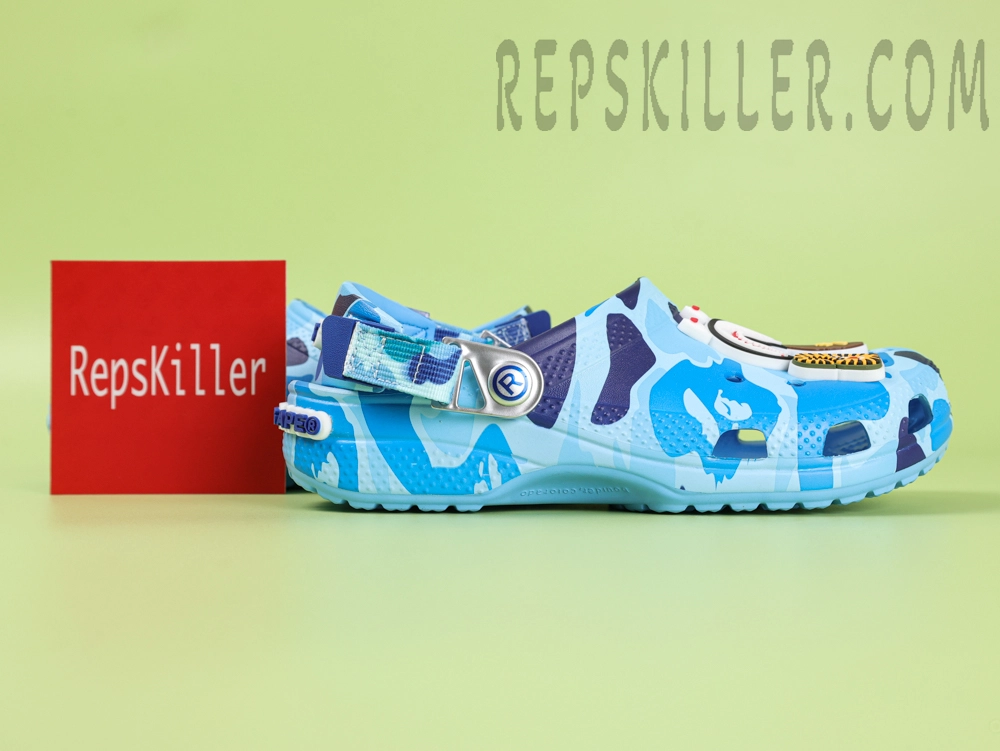 BAPE X Crx Classic Clog “ABC Camo Blue”