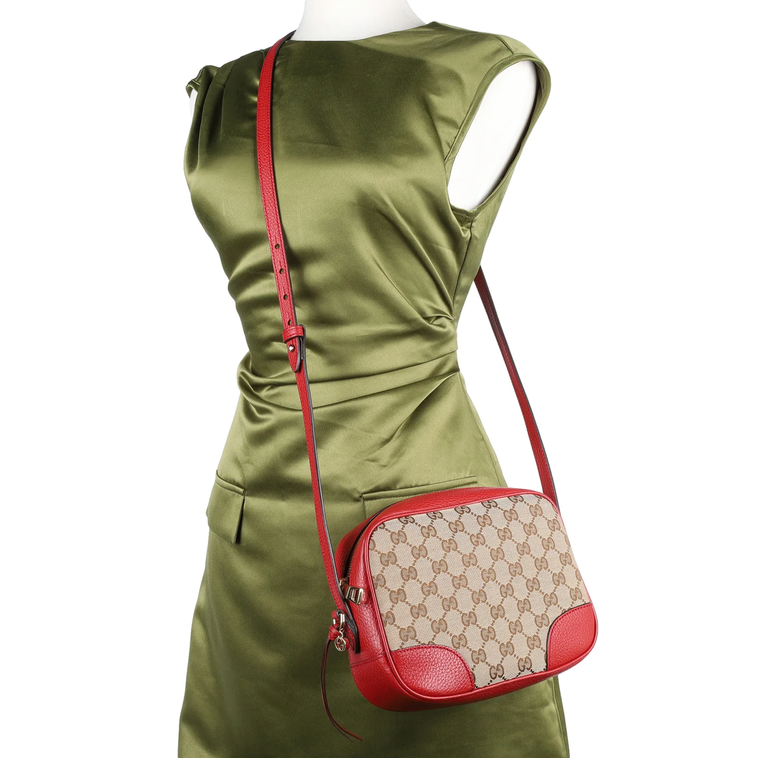 GG Canvas Bree Crossbody Bag Red