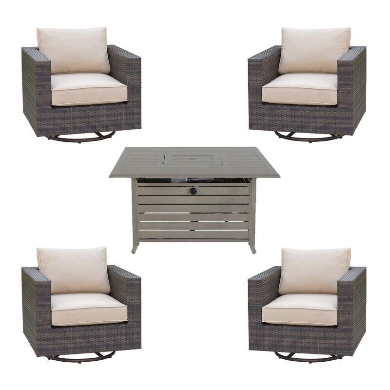 Amarantha 4 - Person Seating Group with Cushions