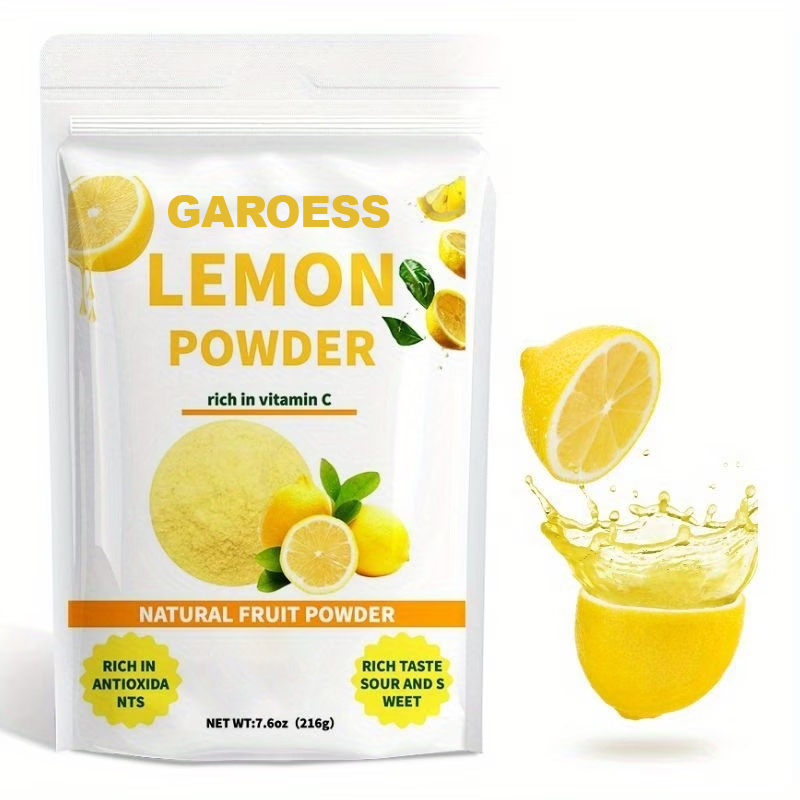 7.6Oz of Lemon Powder | Pure Fruit Powder | Sourced from Cold Pressed Lemons | Free from Additives | Excellent Taste for Drinks, Smoothies, And Beverages