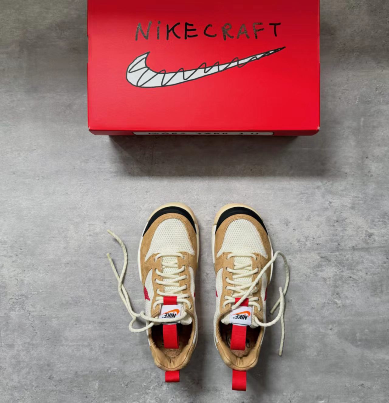 Nike Tom Sachs x Nike General Purpose Shoe Brown White Red Swoosh