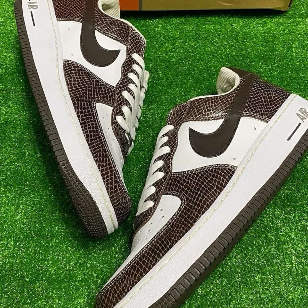 Nike Air Force 1 Snakeskin Baroque Brown