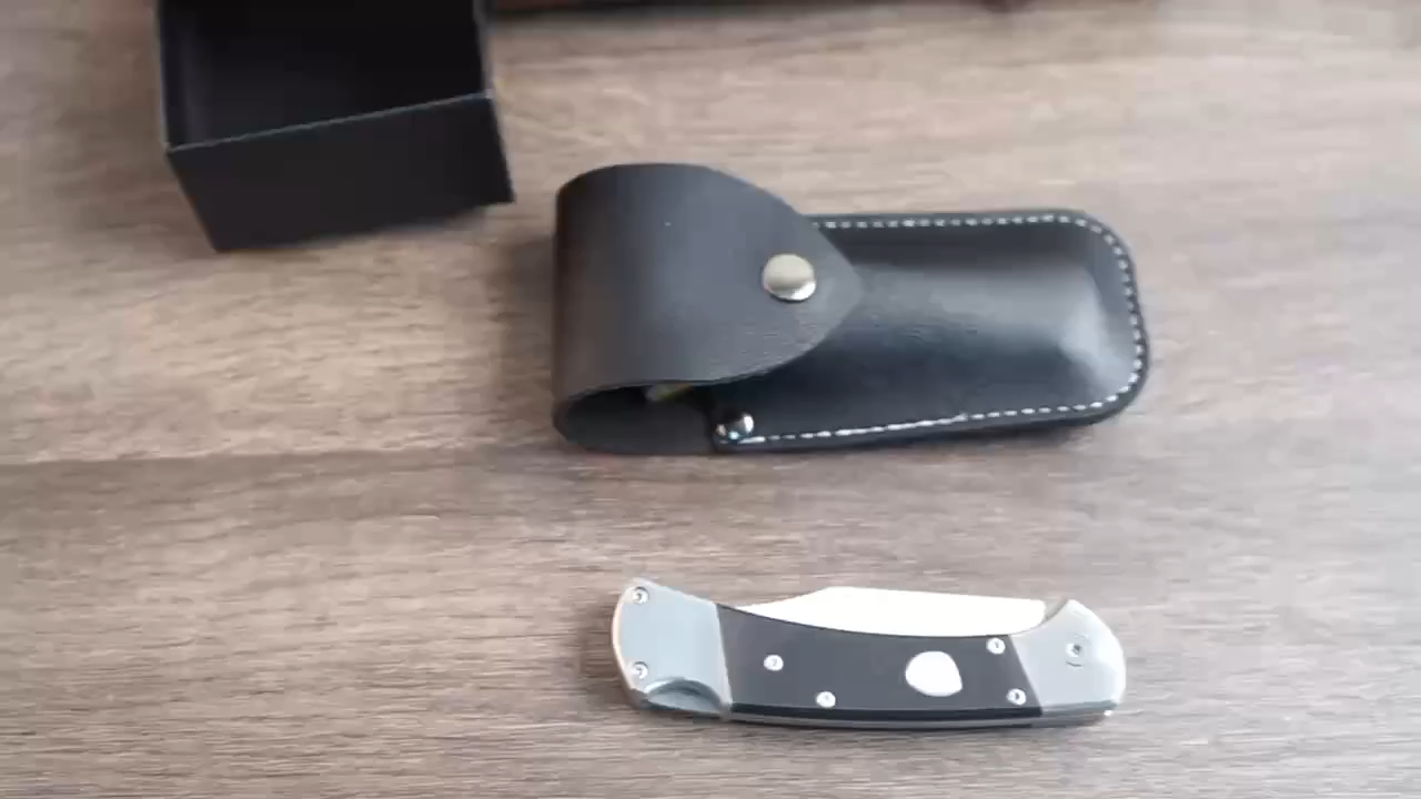 Outdoor EDC Folding Pocket Knife – BU-CK112 Style, Tail-Lock Design, Multi-Function Tool with Storage Holster, Ideal for Everyday Carry & Collectors