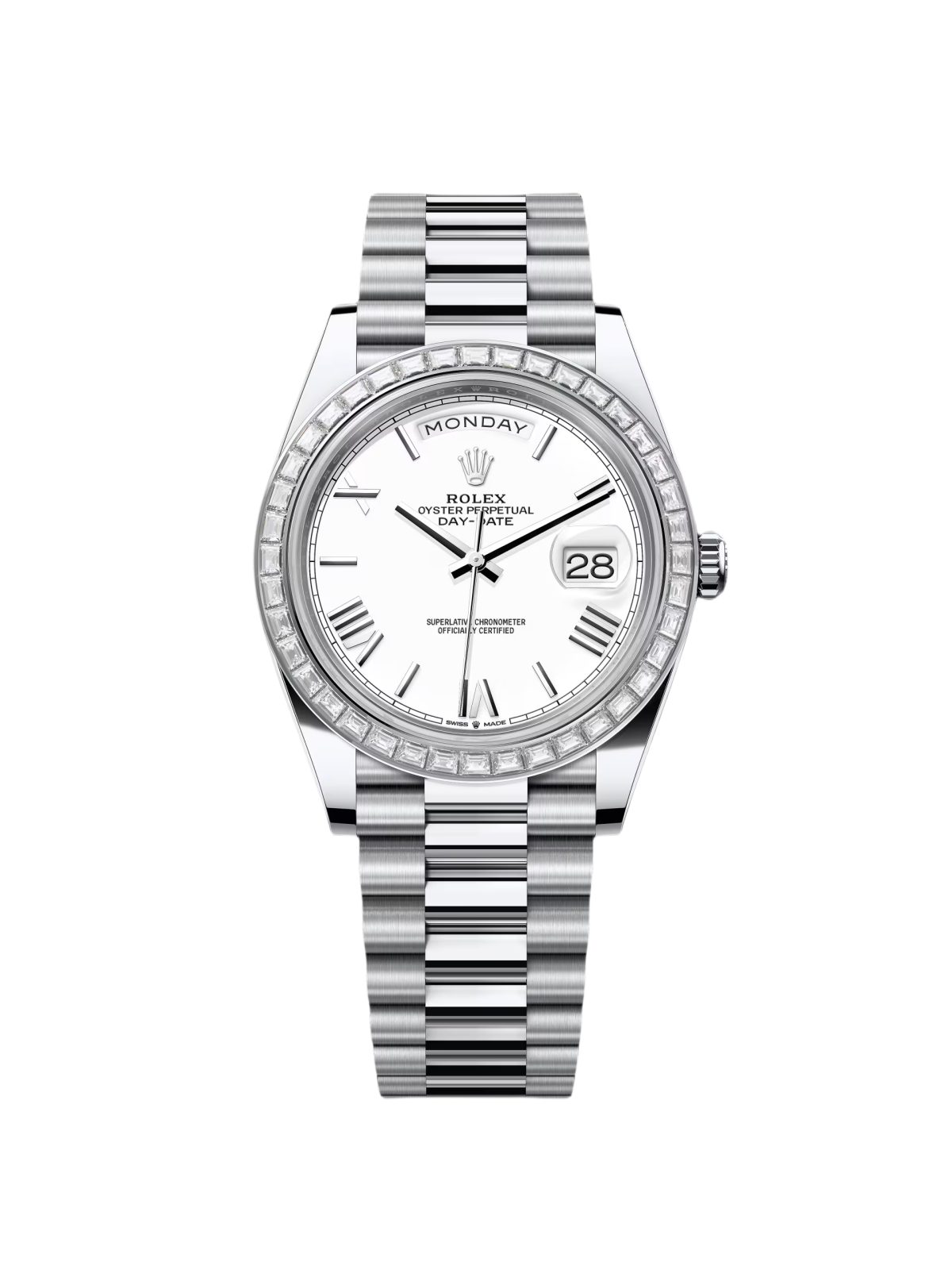 [2026 Mirror Grade]RLX Day-Date 40mm 228396TBR-0018 White Roman Dial