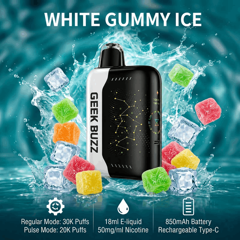Geek Buzz waporyzator z 3 trybami Regular Pulse Super do 30 000 zaciągnięć