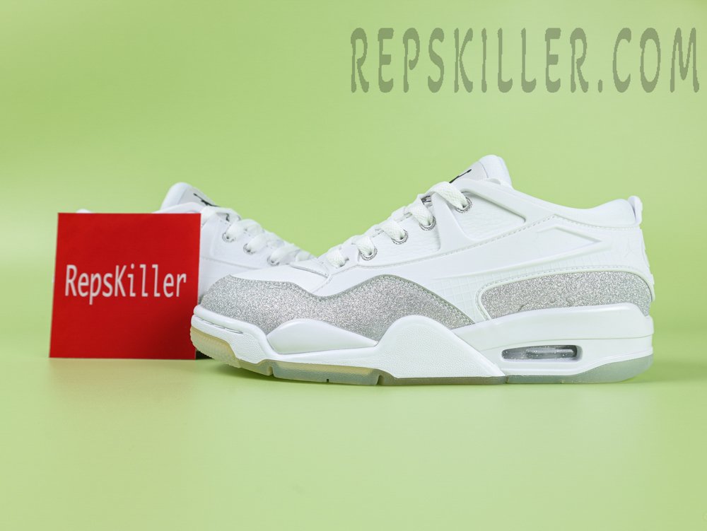 Air Jordan 4 RM 'White Silver Glitter'