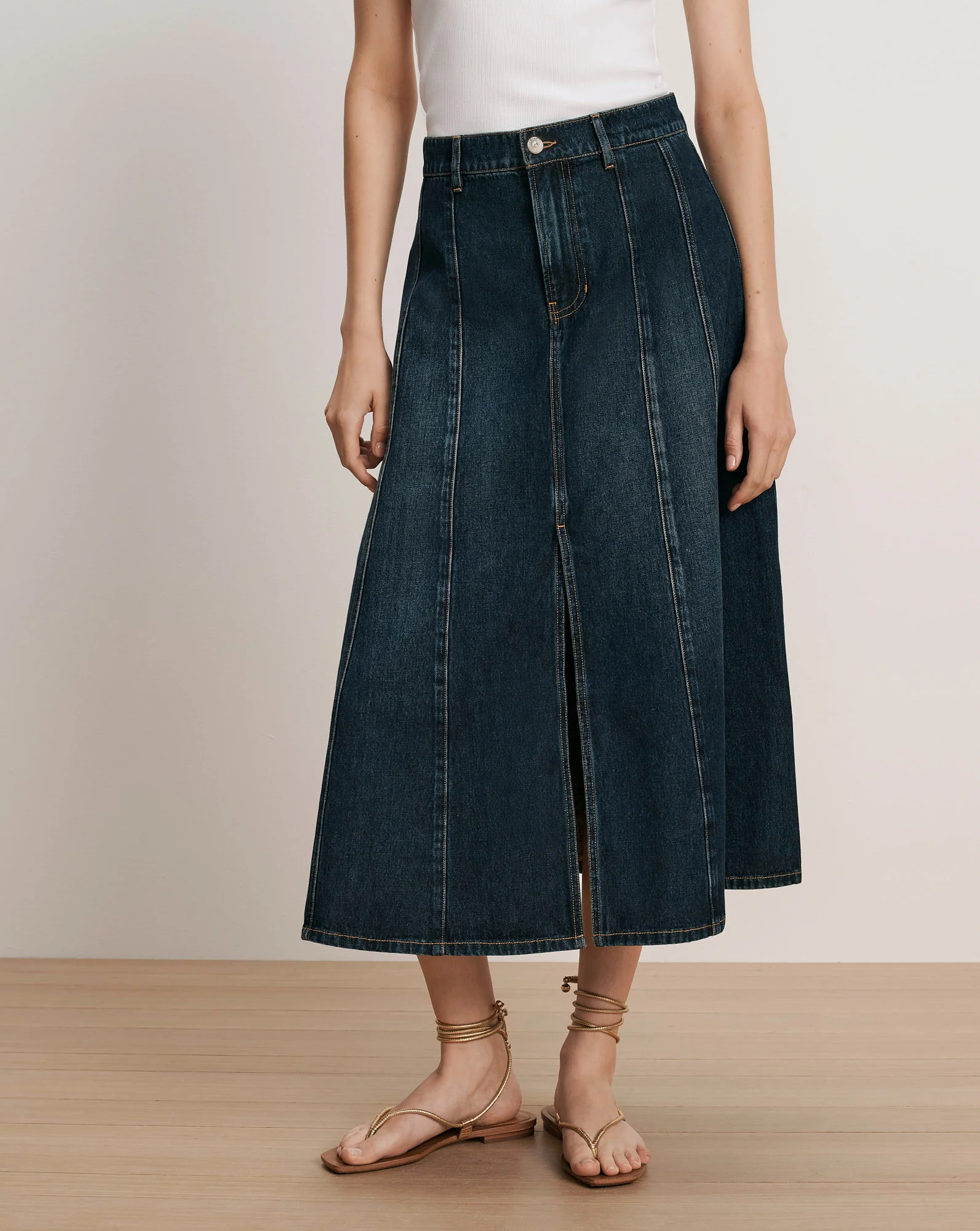 Nasreen Denim Midi Skirt