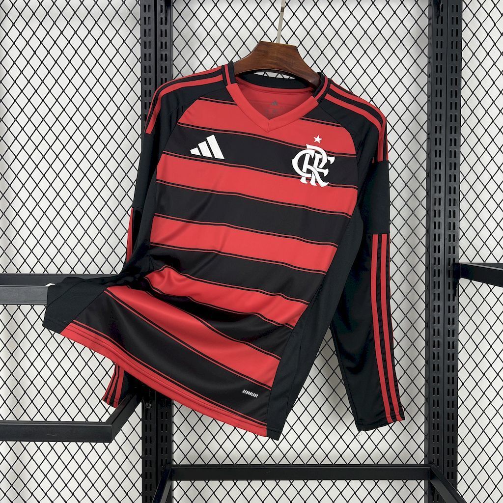 Flamengo Soccer Jersey Home Long Sleeve Custom Shirt 2025