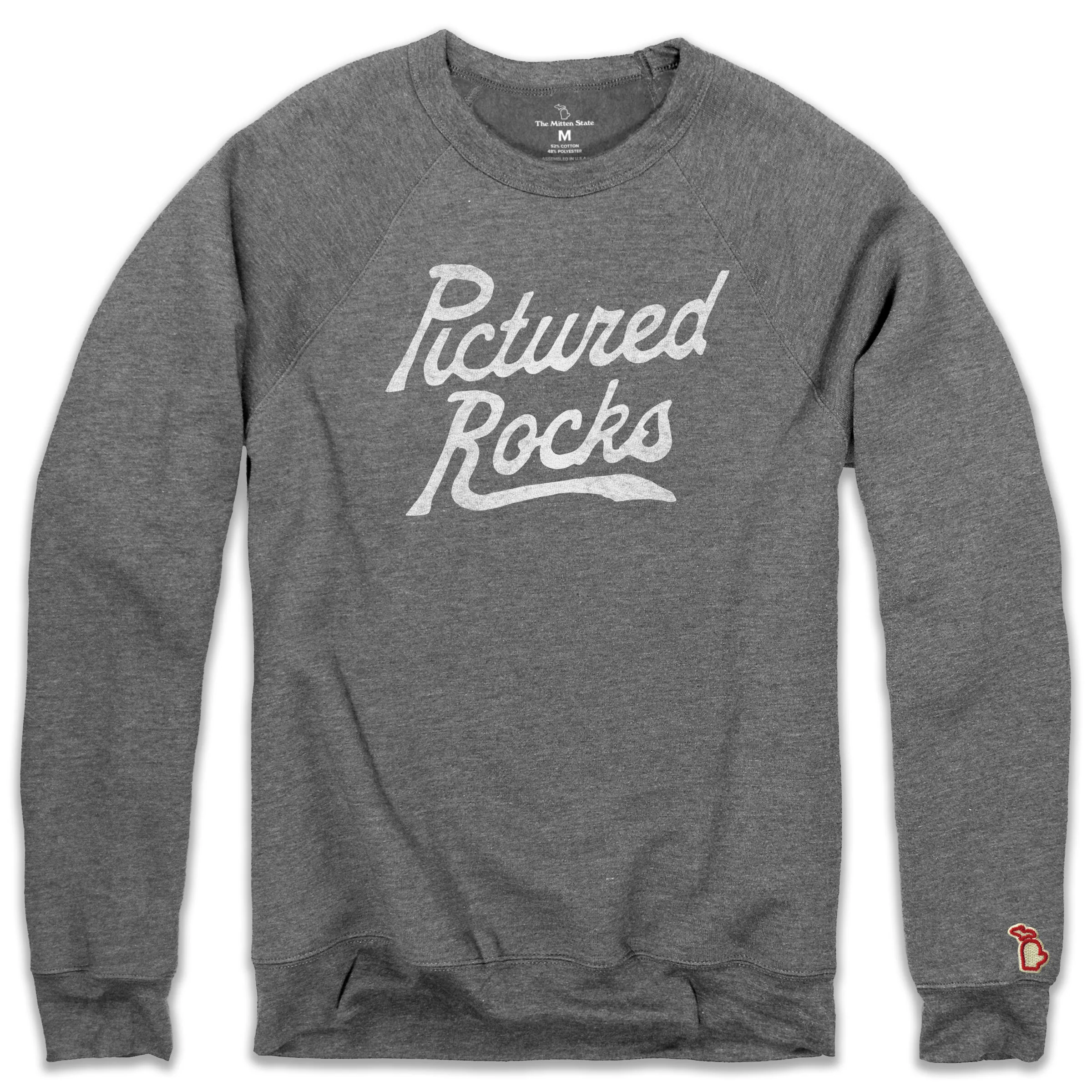PICTURED ROCKS SCRIPT FLEECE SWEATSHIRT (UNISEX)
