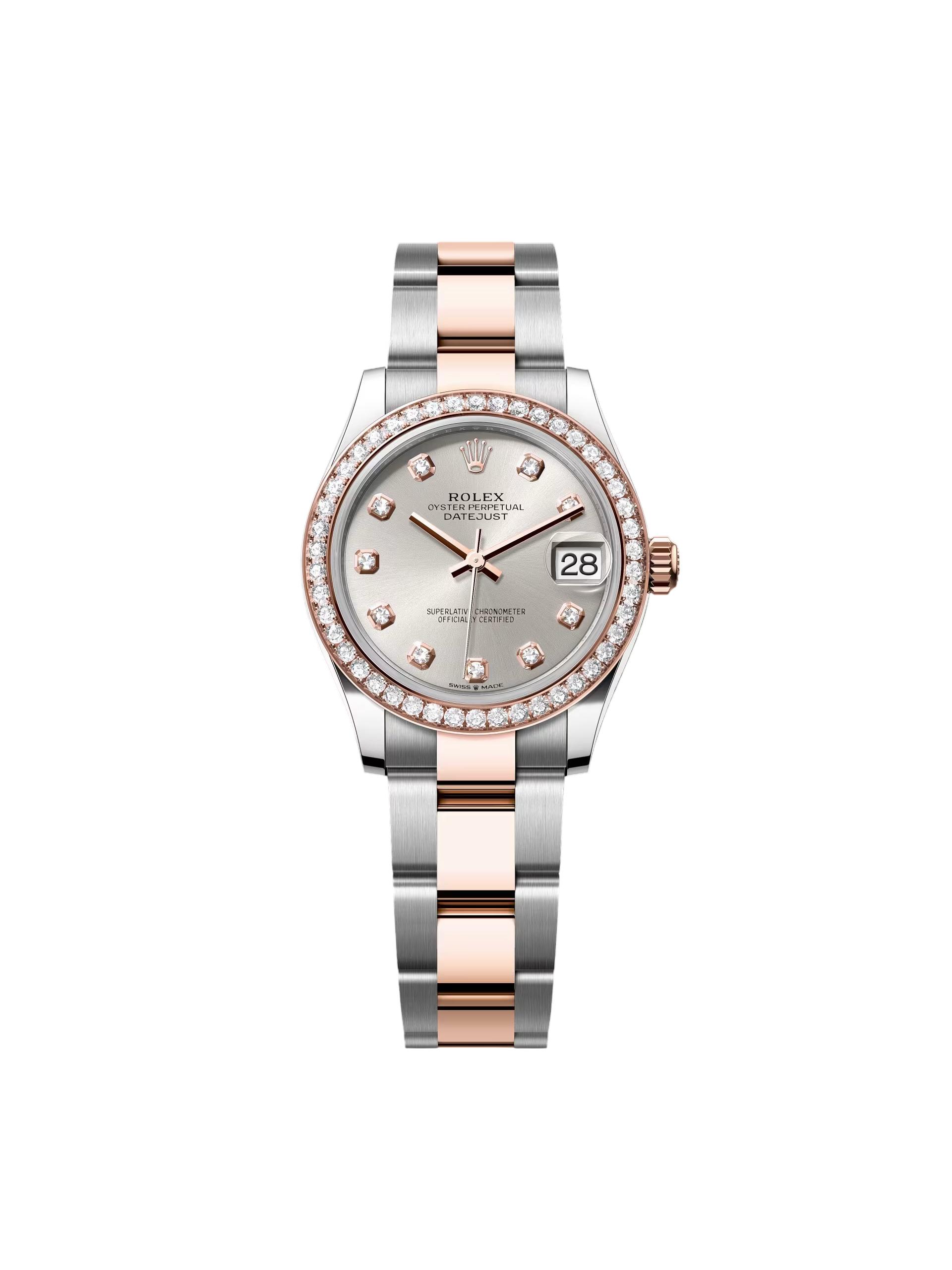 [2026 Mirror Grade]RLX Datejust m278381-0015/0016 Silver Diamond Dial Diamond-Set Bezel 31mm