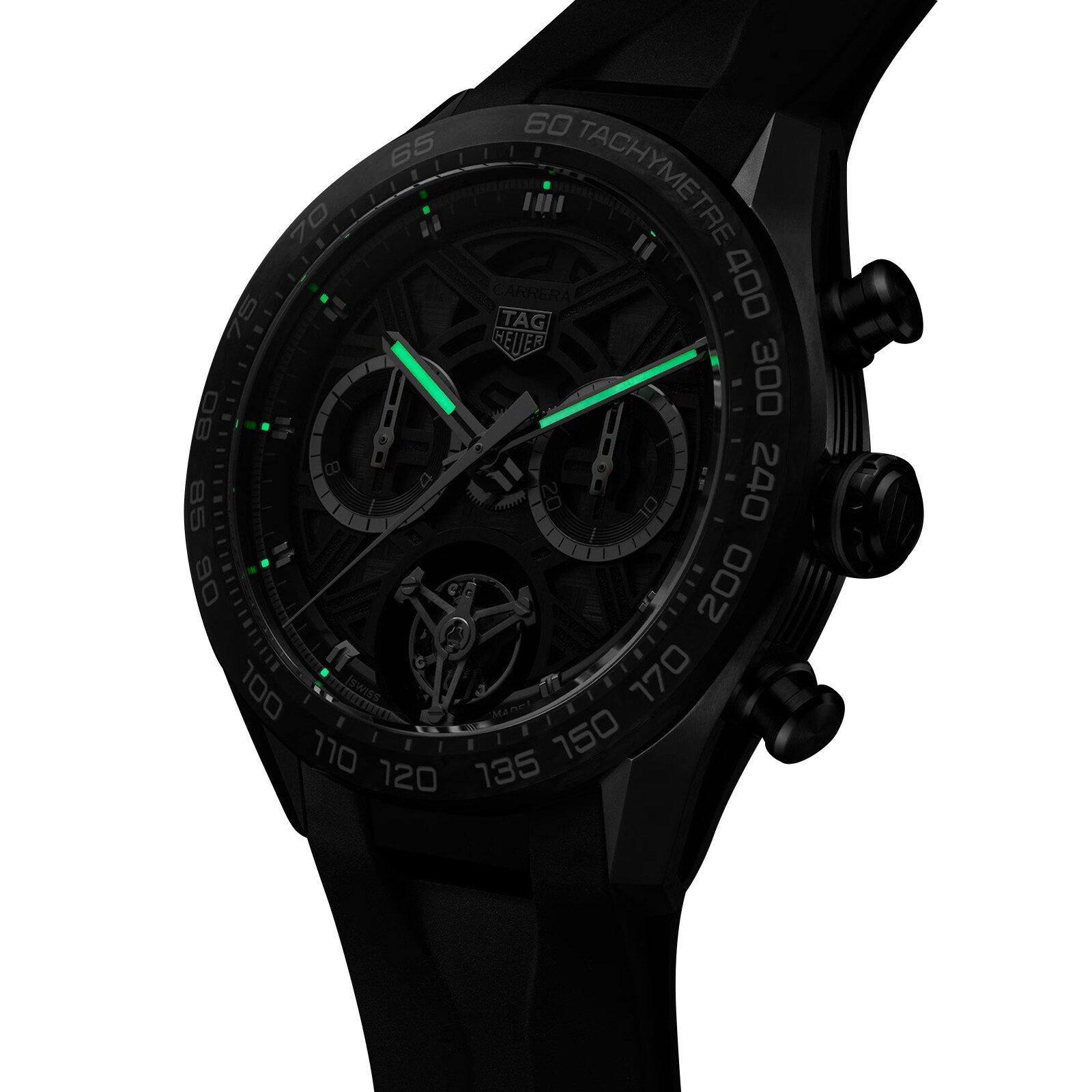 [2026 Mirror Grade]TAG Heuer Carerra Chronograph Tourbillon Extreme Sport 44mm Mens Watch Black CBU5080.FT6272