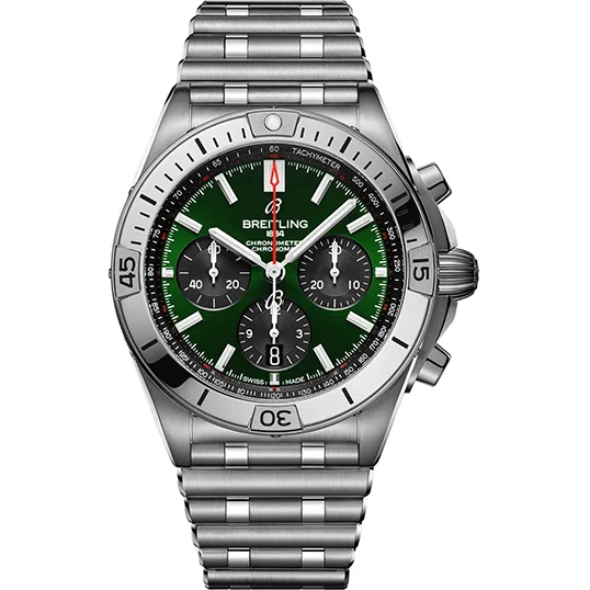 [2026 Mirror Grade]Breitling Watch Chronomat B01 42 Bentley Green Bracelet