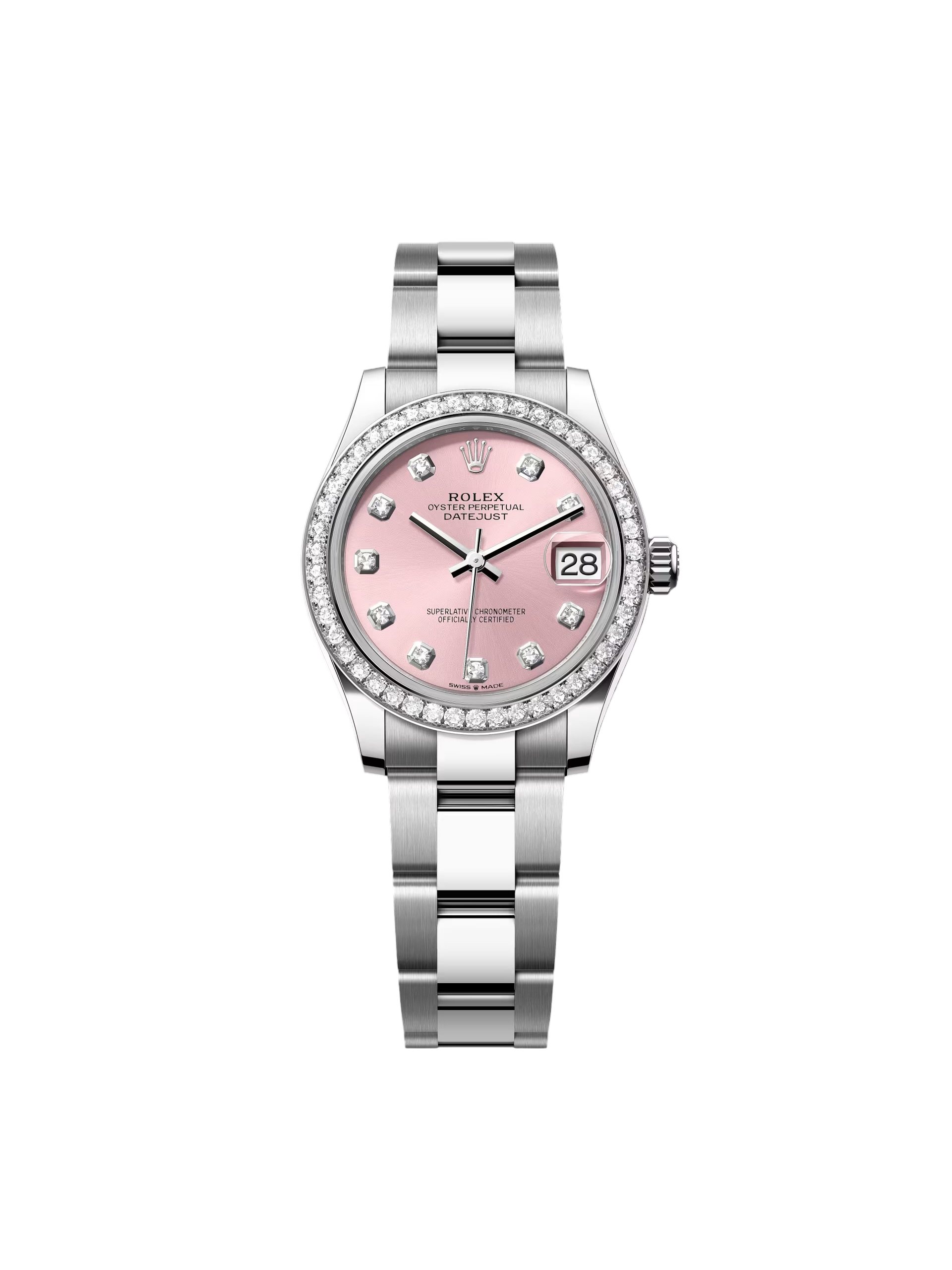 [2026 Mirror Grade]RLX Datejust m278384RBR-0035/0036 Pink 31mm Dial Oyster Watch