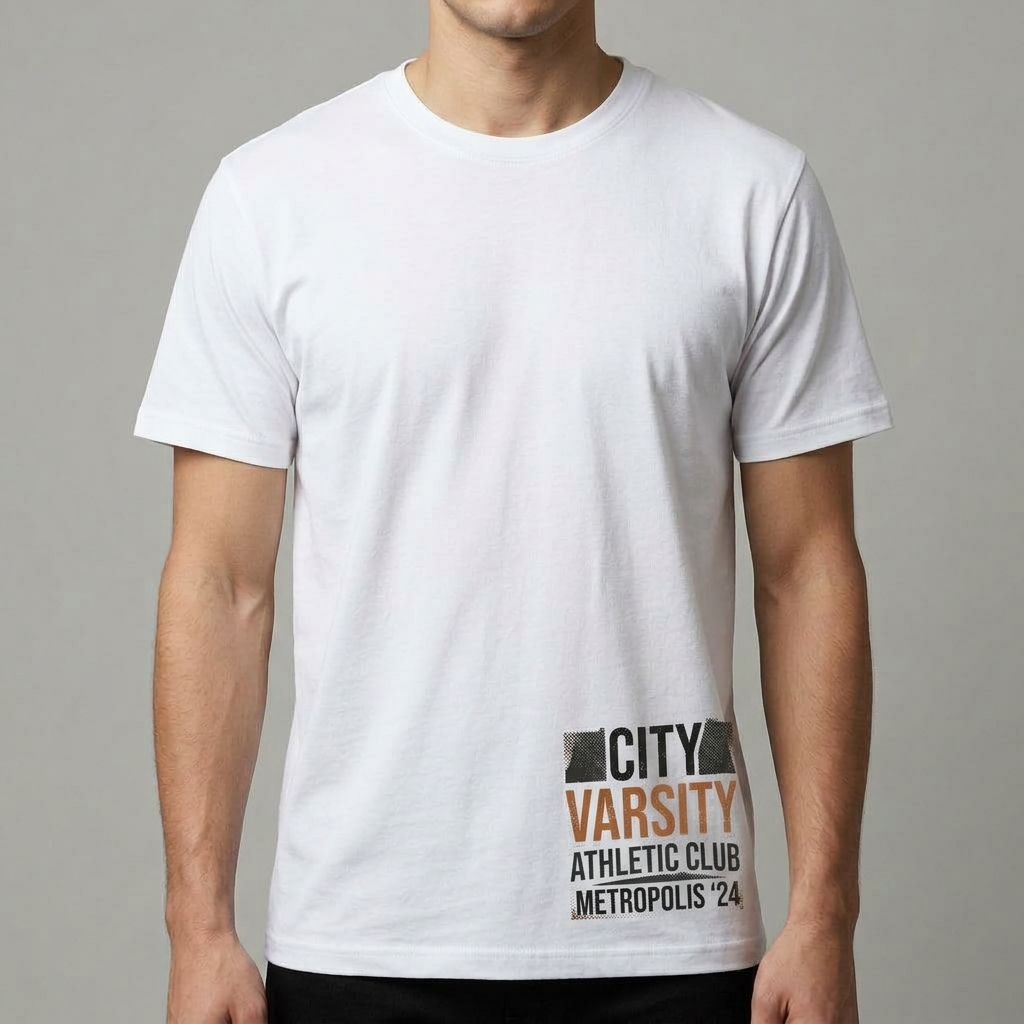 City Varsity Tee, Vintage Athletic Graphic T-Shirt, Unisex Streetwear Shirt CityTee3