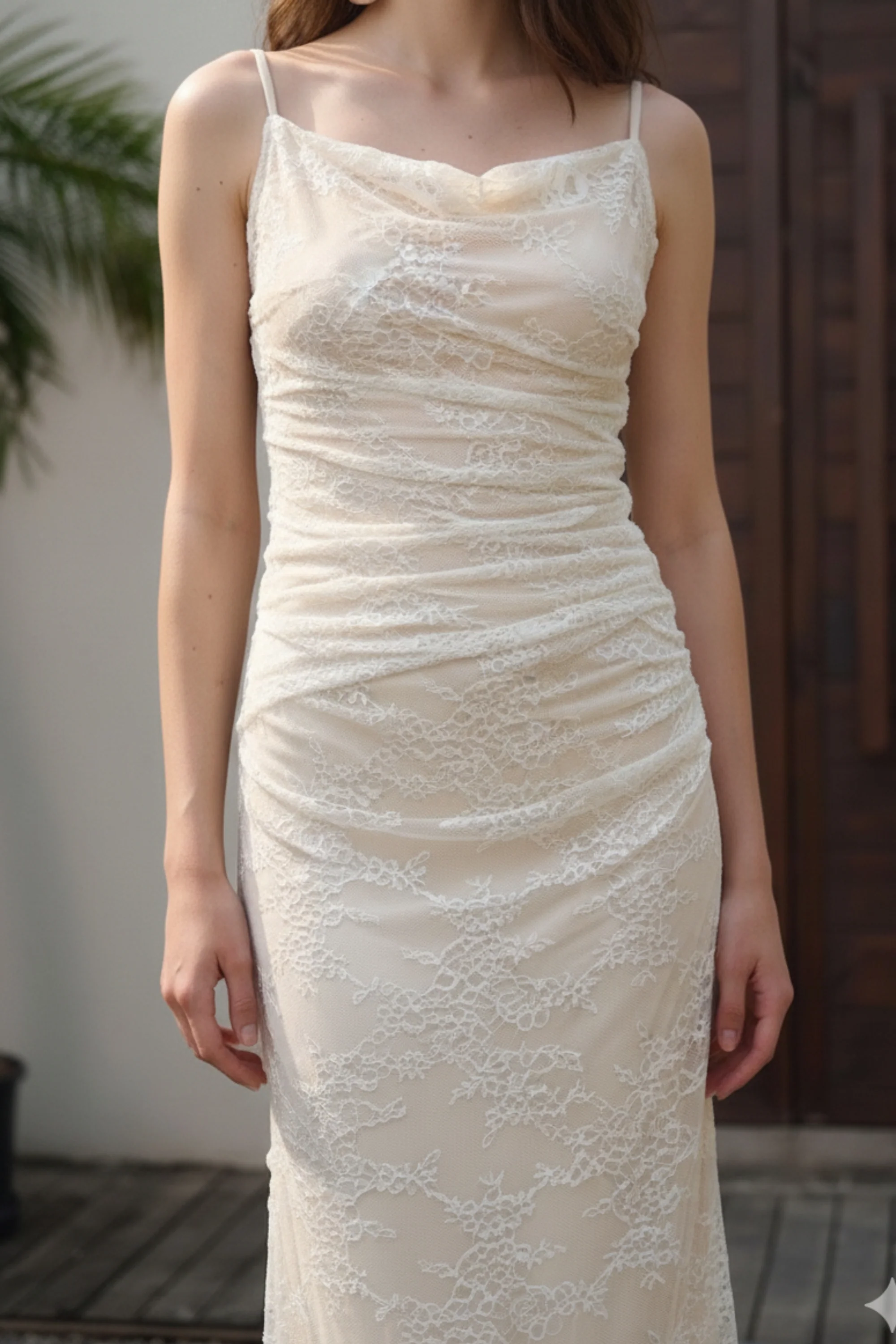 Ivory Sands Spaghetti Dress