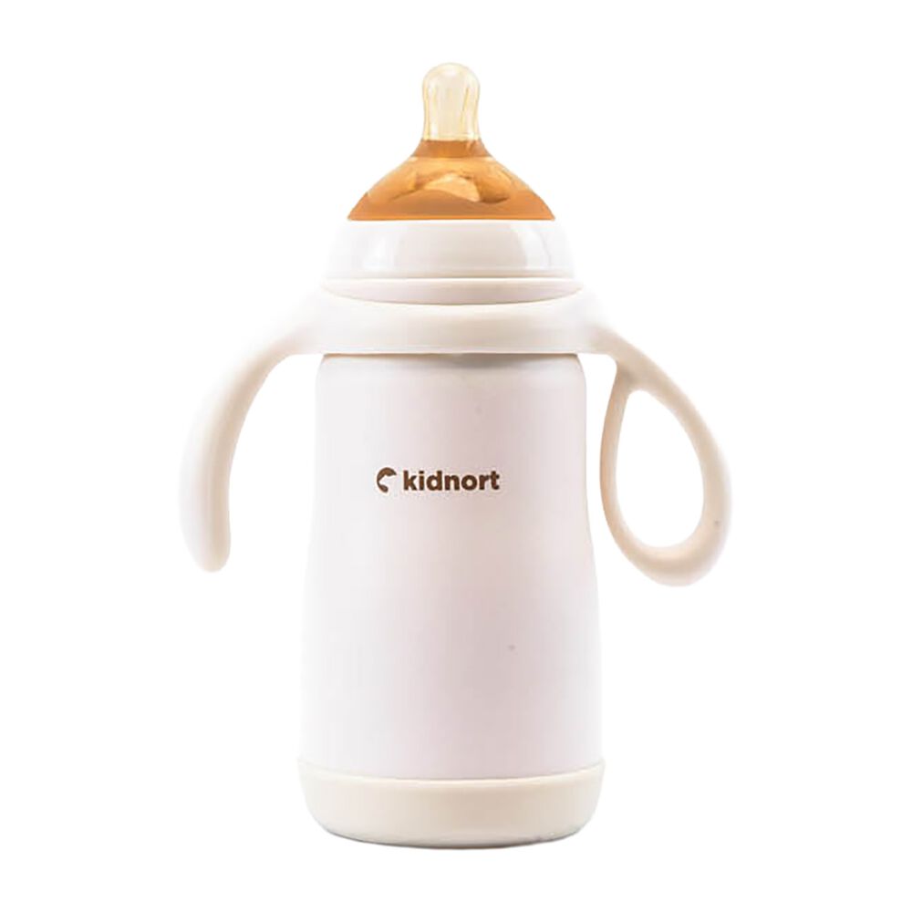 KIDNORTButelka termiczna do karmienia Kidnort Paere, 270 ml, różowa