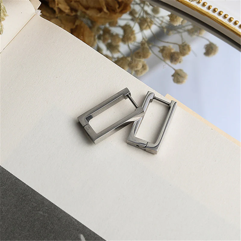 Rectangular Metal Earrings