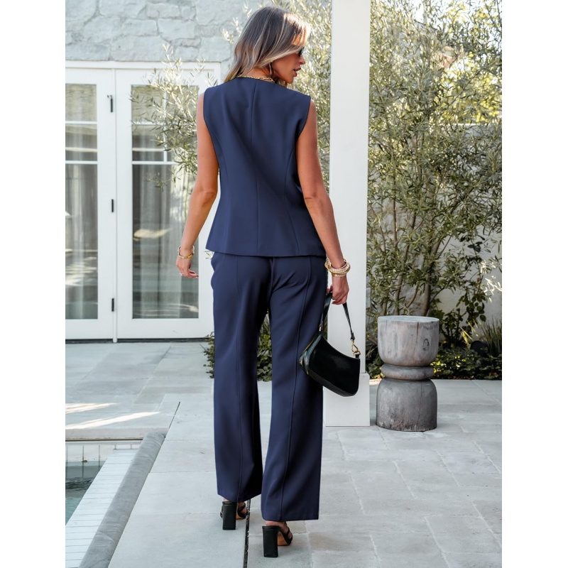 Vest Pants Suits for Women Dressy 2 Piece