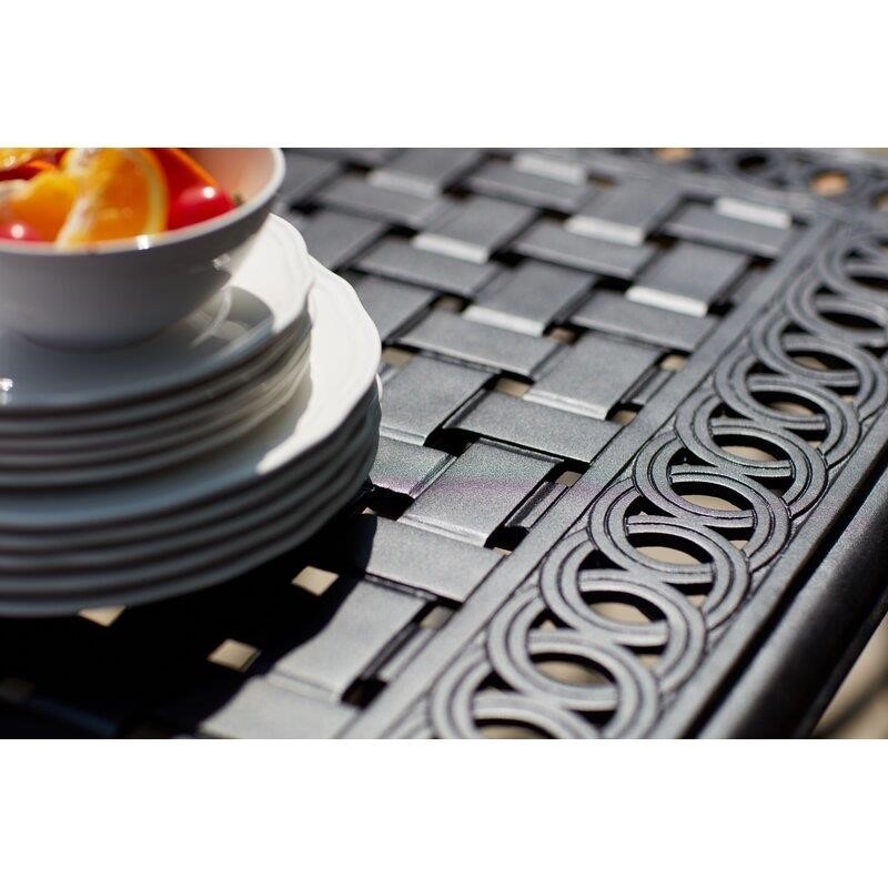 Millner Square 8 - Person 60'' Long Bar Height Dining Set with Cushions