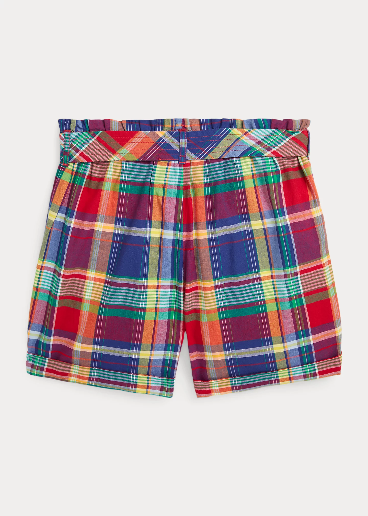 Cotton Madras Pull-On Short