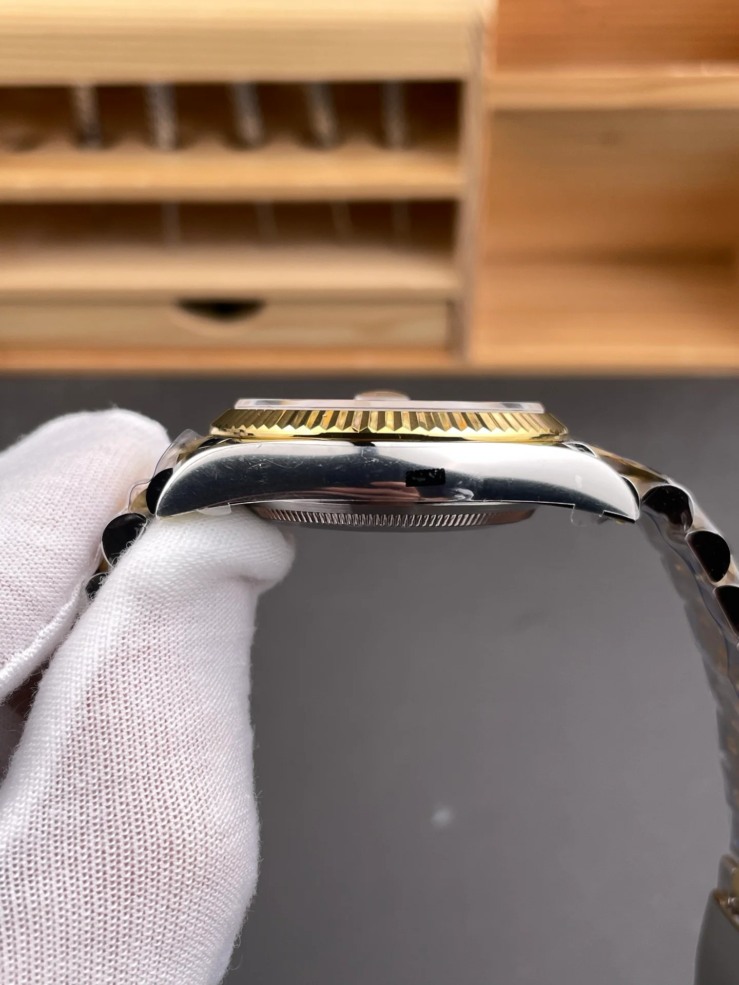 Two-Tone Datejust Black Gold Dial