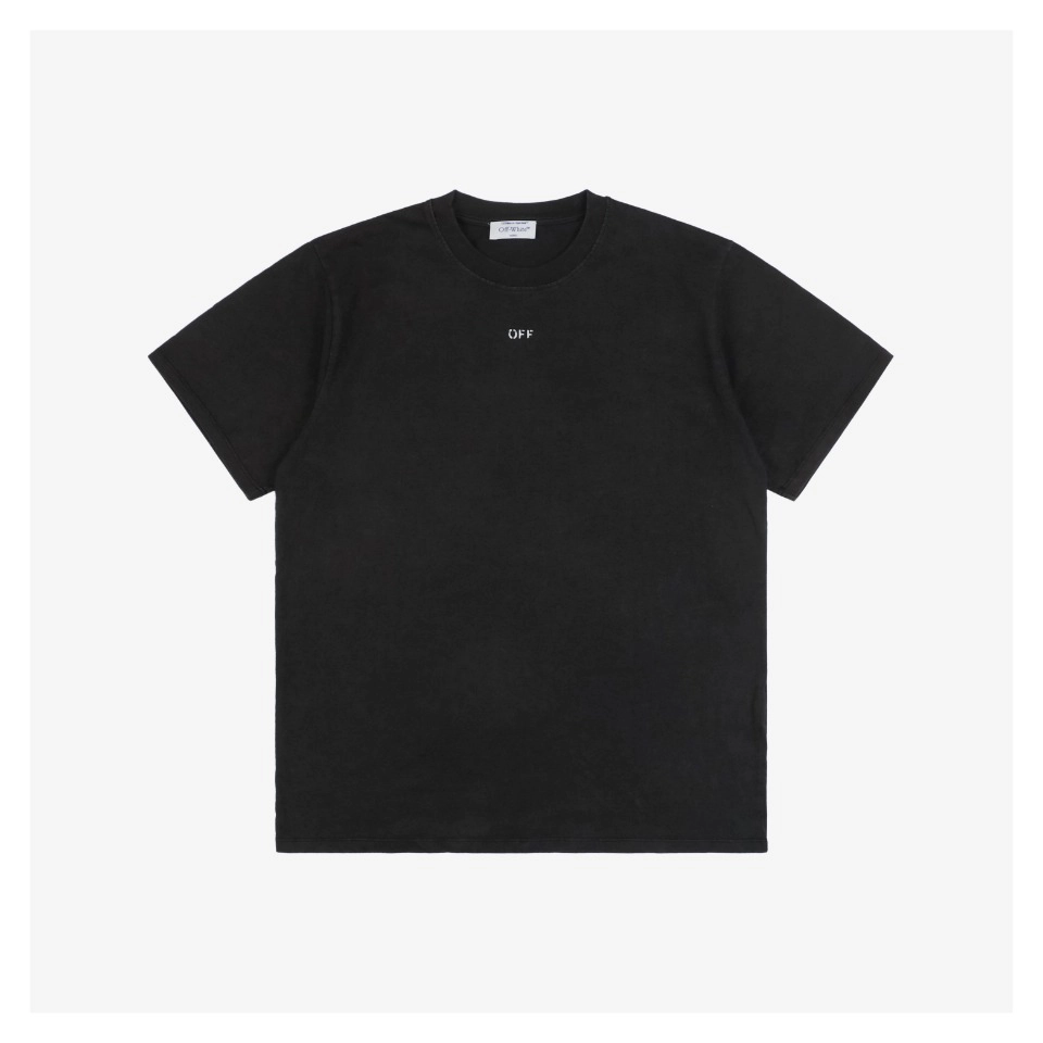 OFF WHITE Back-Print Madonna & Hymn Washed Graphic T-Shirt