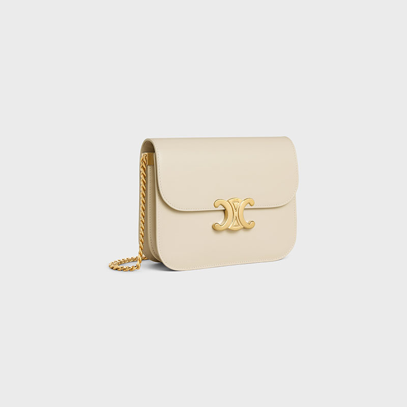 COLLEGE TRIOMPHE BAG IN SHINY CALFSKIN
