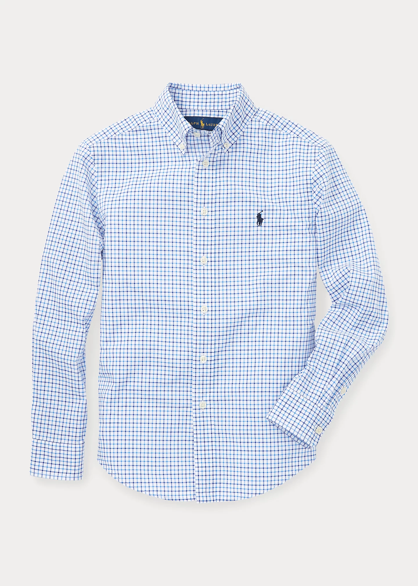 Plaid Cotton Poplin Shirt