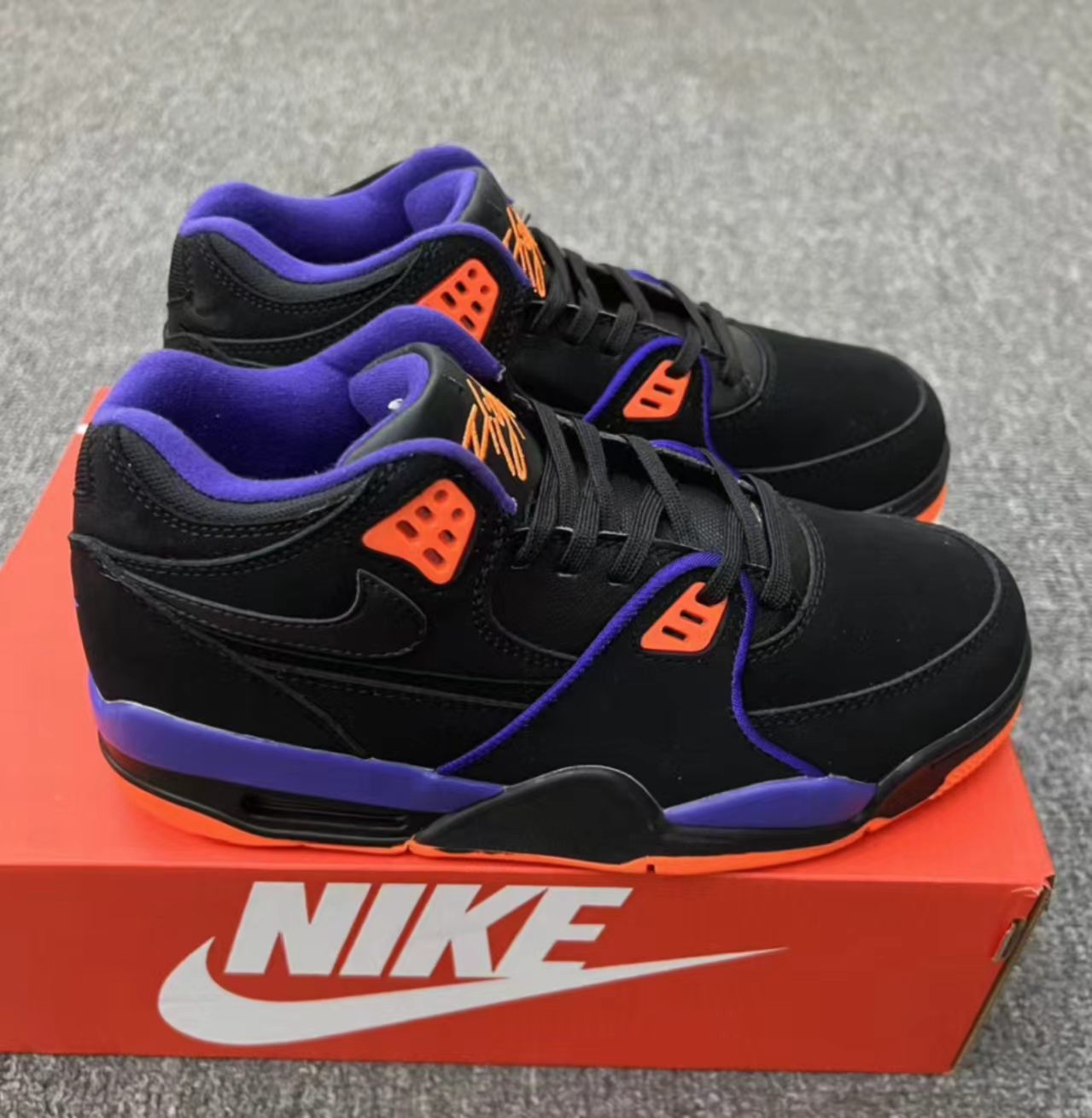 Nike Air Flight 89 Black Purple Orange