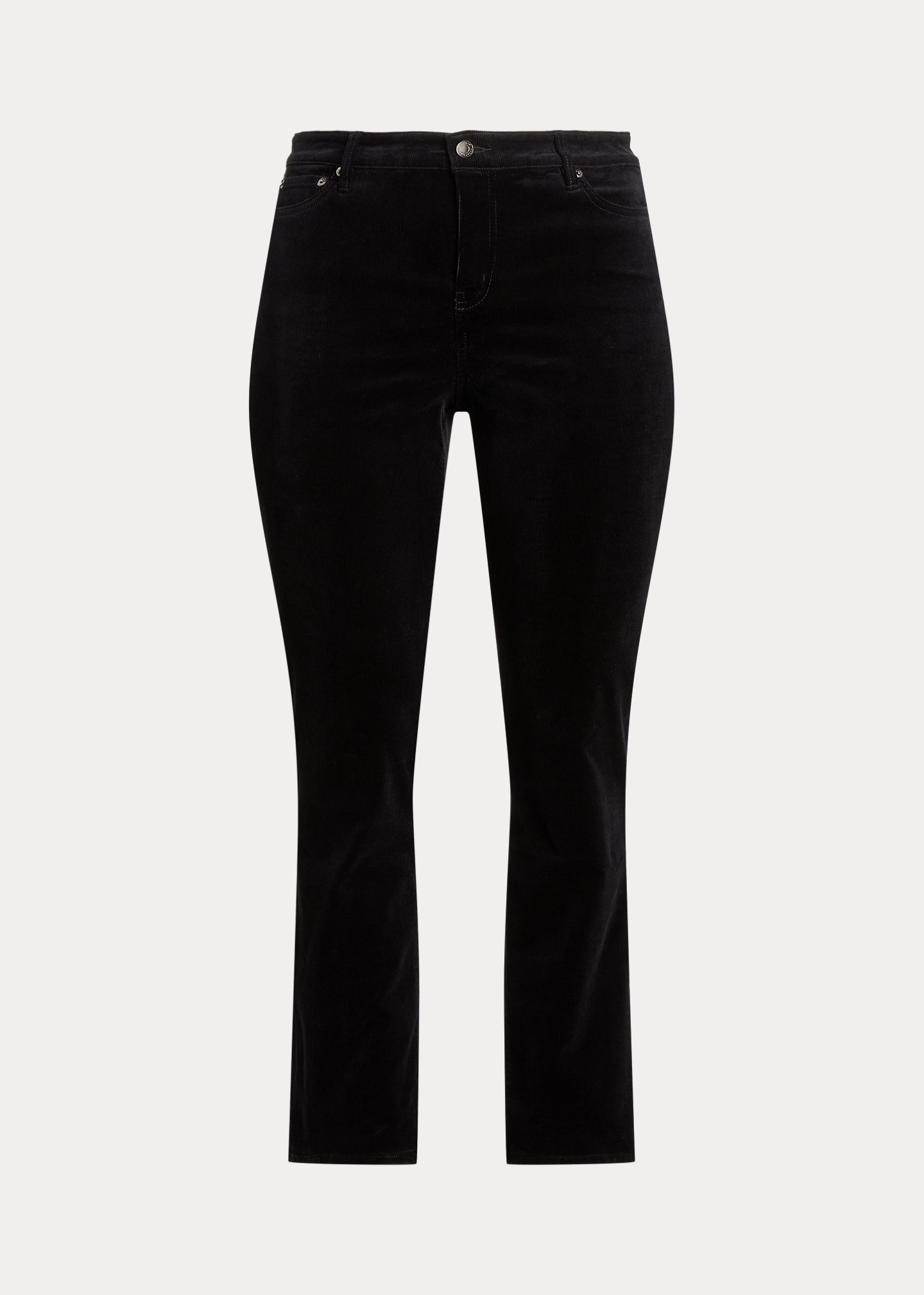 Stretch Corduroy Mid-Rise Straight Pant